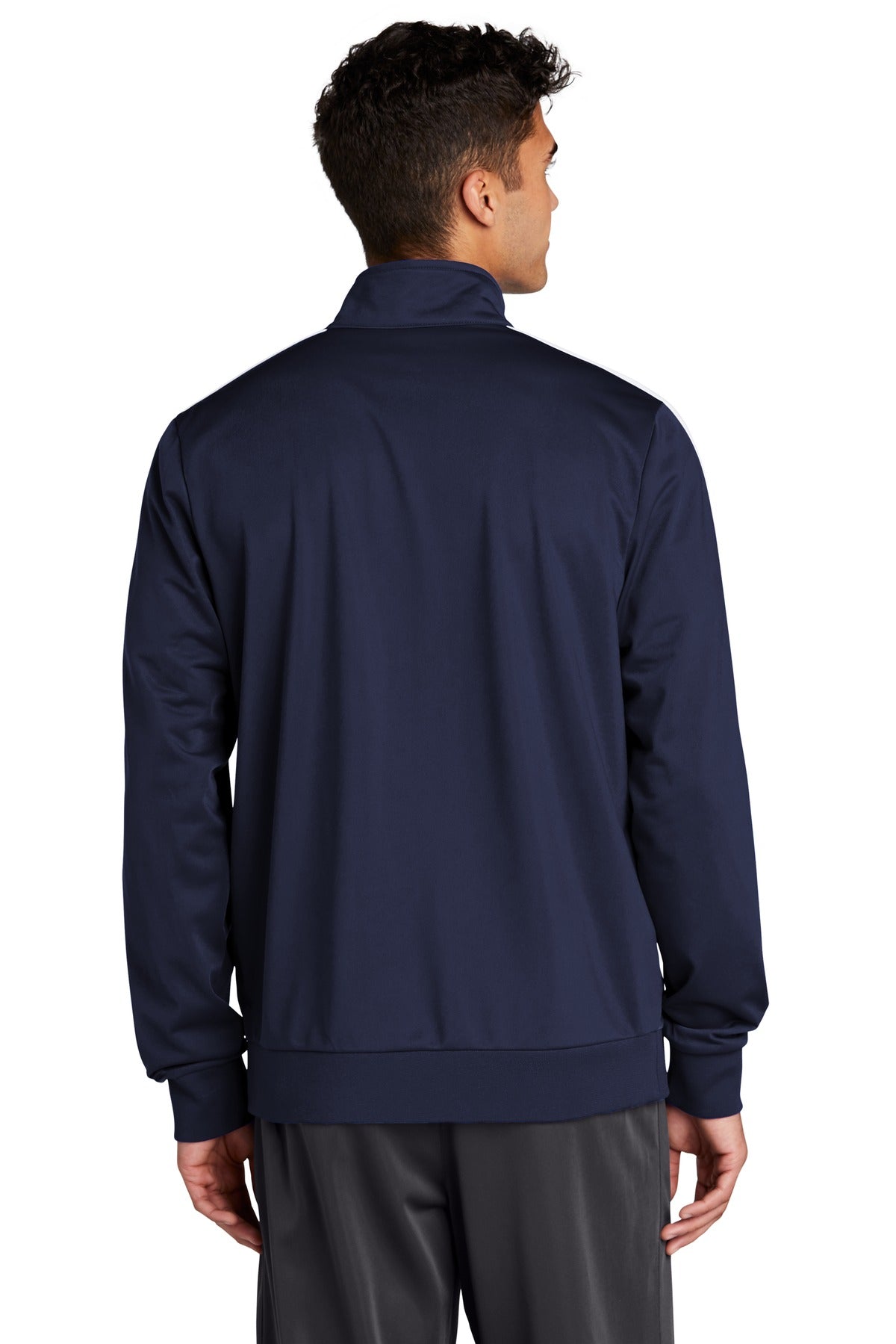 Sport-Tek Tricot Sleeve Stripe Track Jacket JST94