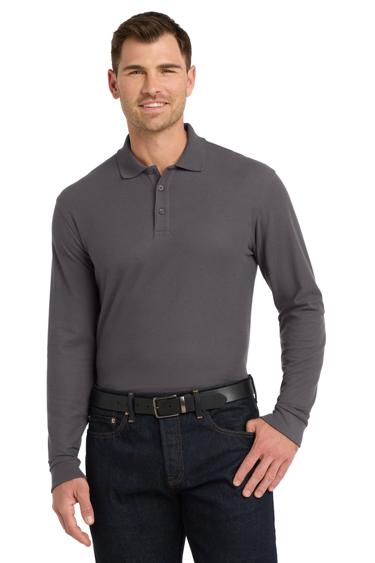 Port Authority Long Sleeve Core Classic Pique Polo K100LS