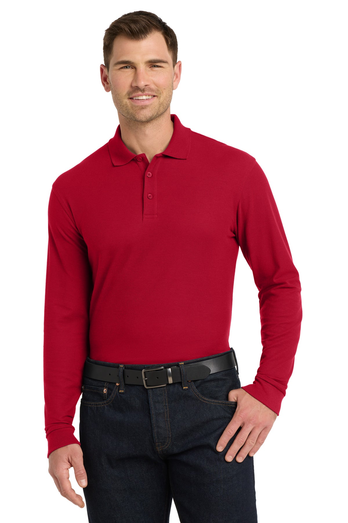 Port Authority Long Sleeve Core Classic Pique Polo K100LS