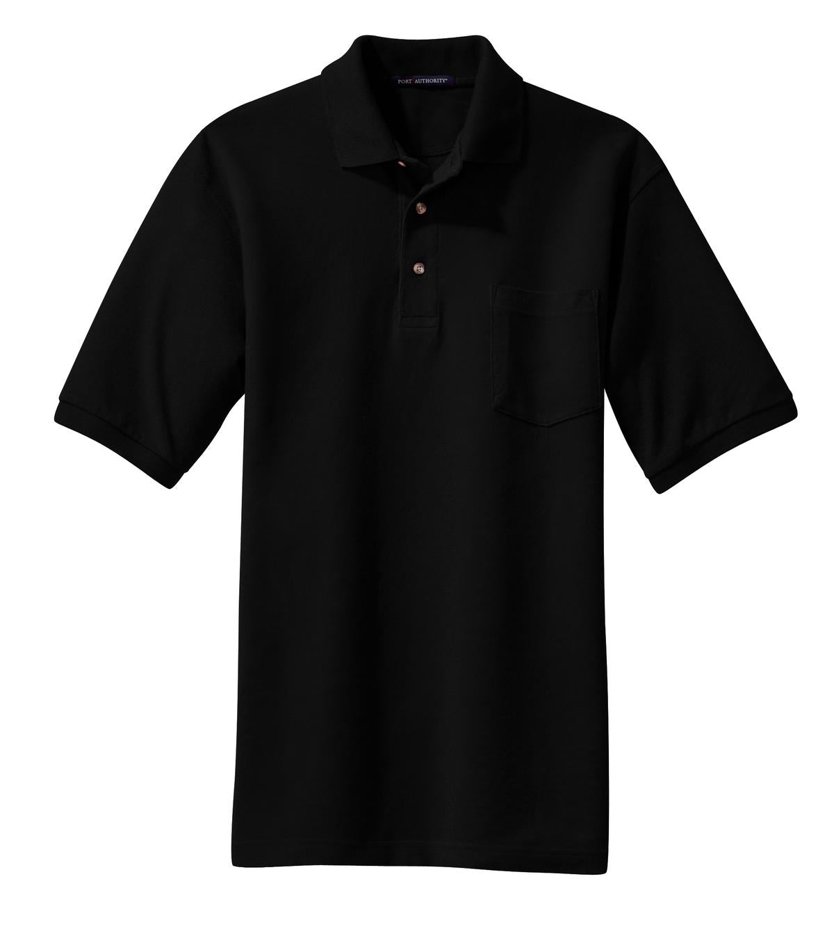 Port Authority Heavyweight Cotton Pique Polo with Pocket K420P
