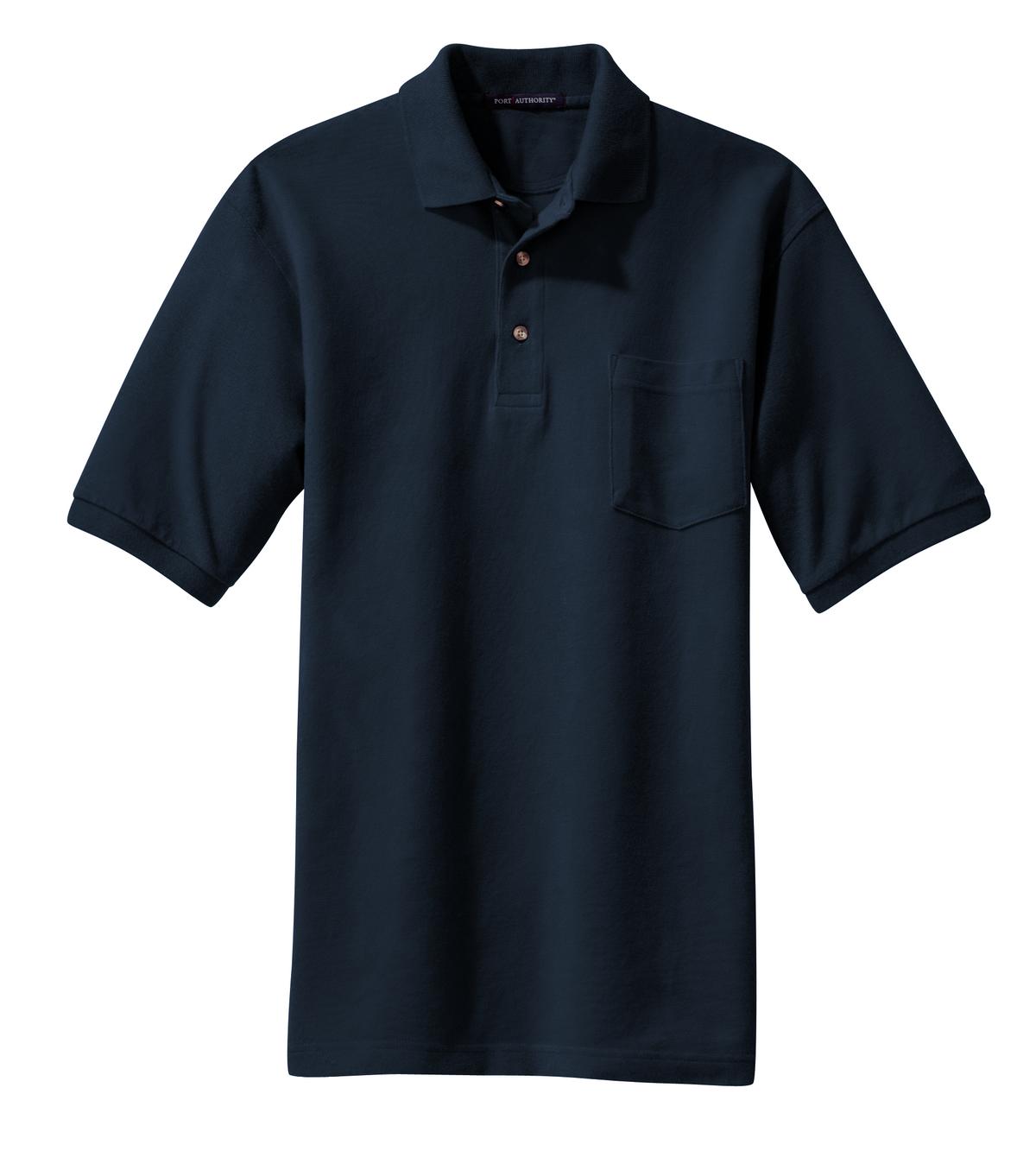 Port Authority Heavyweight Cotton Pique Polo with Pocket K420P