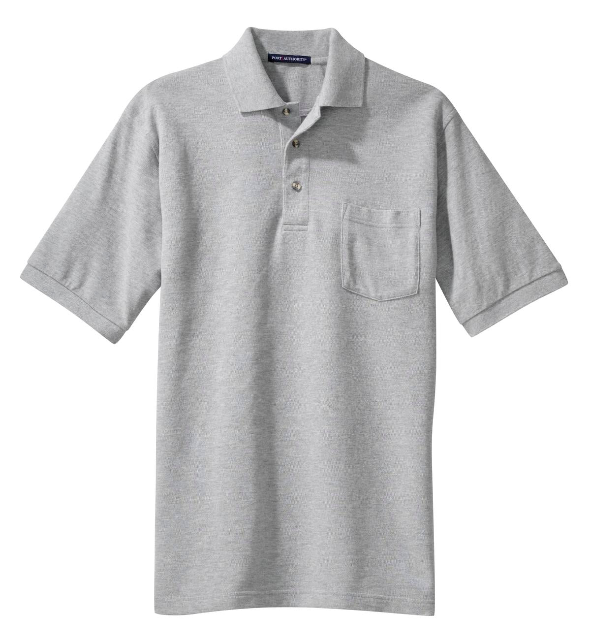 Port Authority Heavyweight Cotton Pique Polo with Pocket K420P