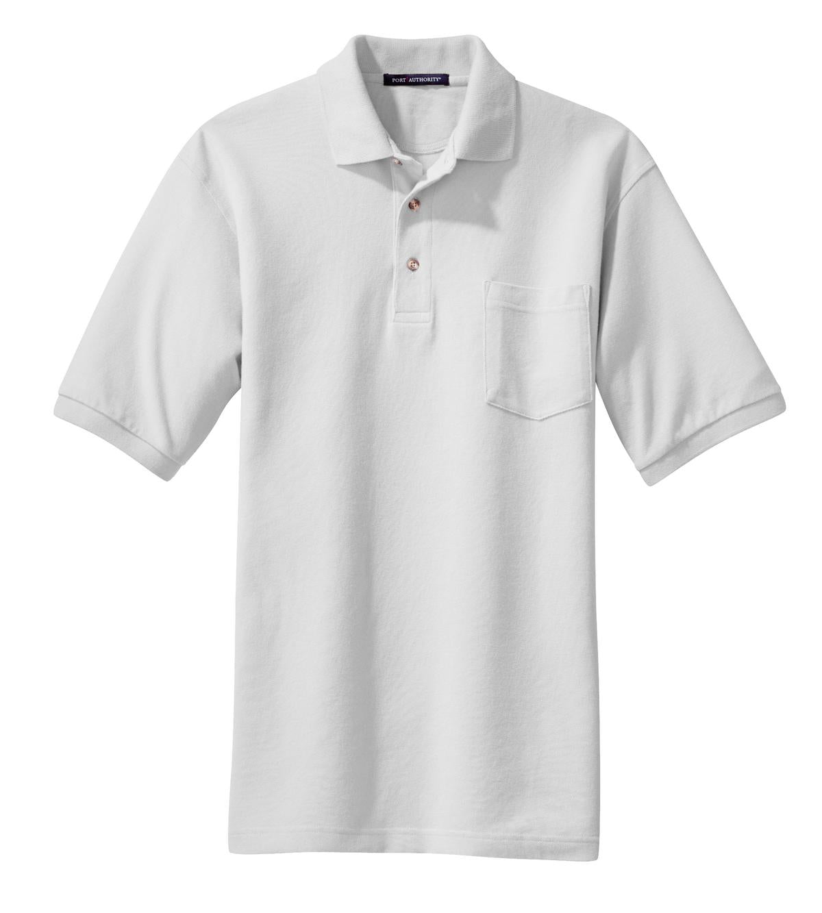 Port Authority Heavyweight Cotton Pique Polo with Pocket K420P