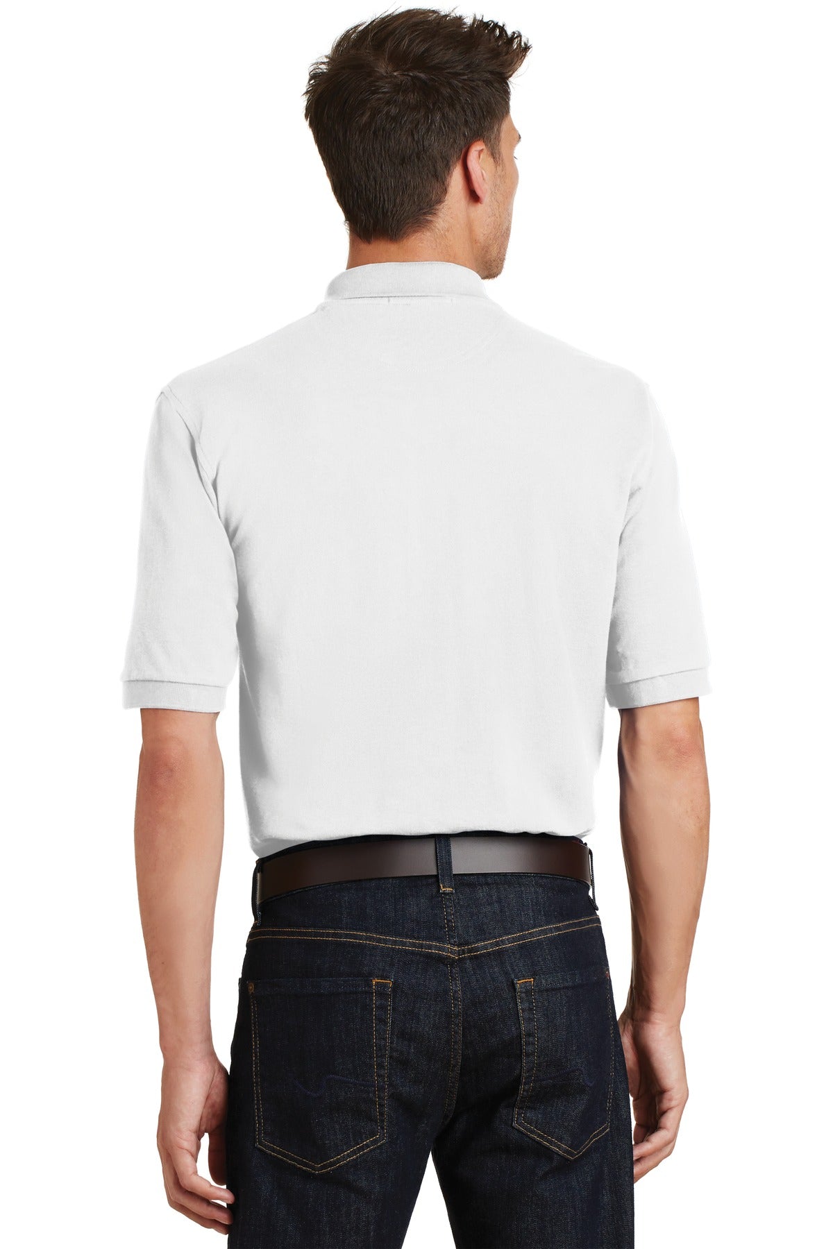Port Authority Heavyweight Cotton Pique Polo with Pocket K420P