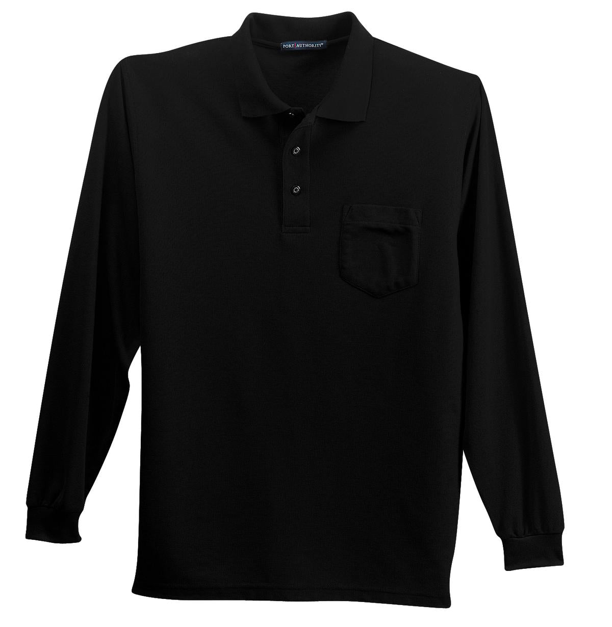 Port Authority Long Sleeve Silk Touch Polo with Pocket K500LSP