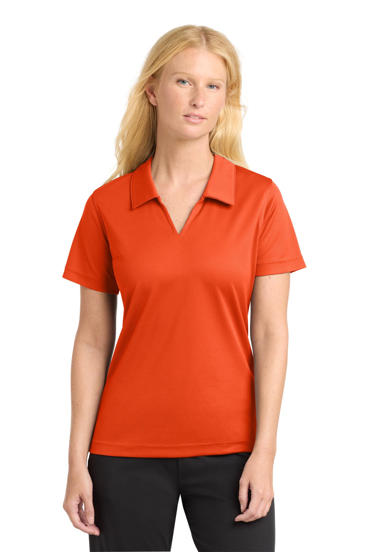 Sport-Tek Women's Dri-Mesh V-Neck Polo L469