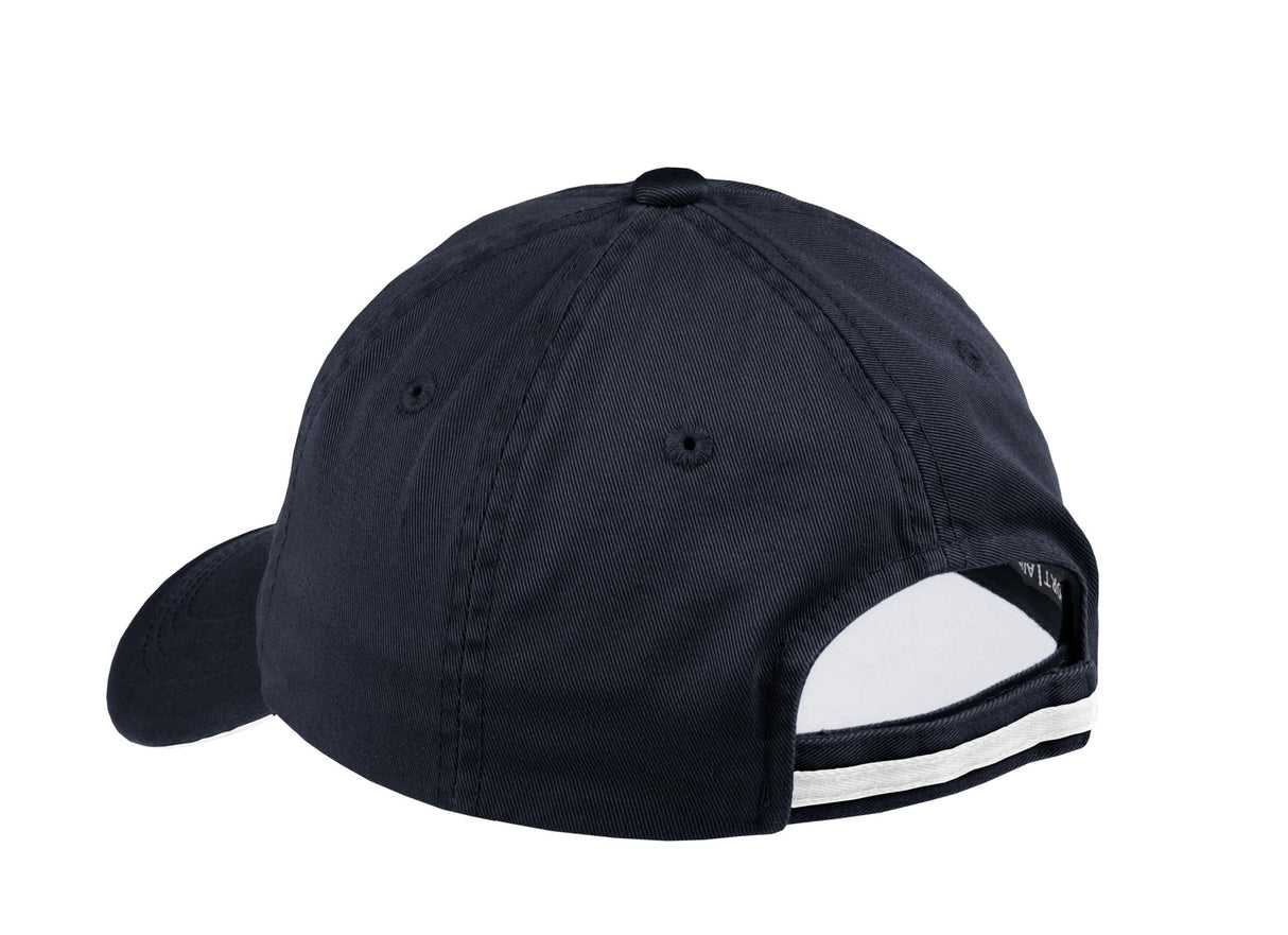 Port Authority Sandwich Bill Cap with Striped Closure C830