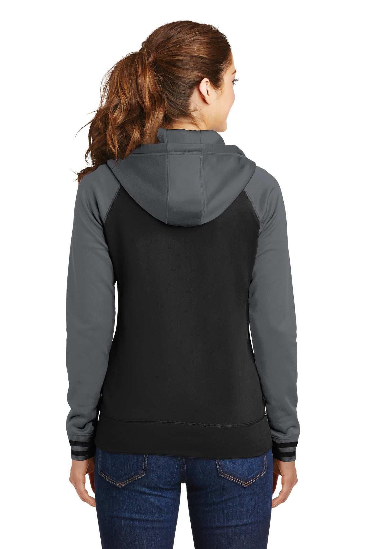 Sport-Tek Women's Sport-Wick Varsity Fleece Full-Zip Hooded Jacket LST236