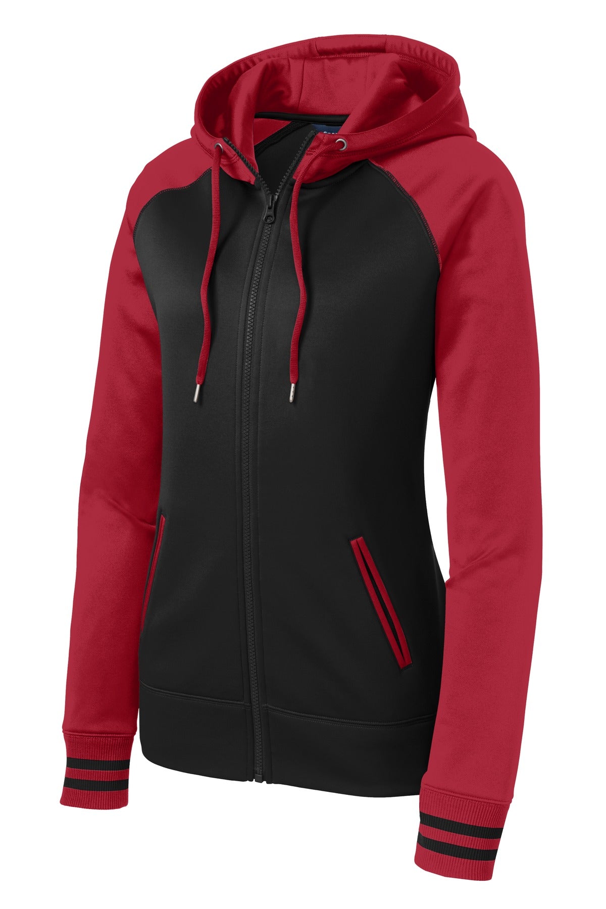 Sport-Tek Women's Sport-Wick Varsity Fleece Full-Zip Hooded Jacket LST236
