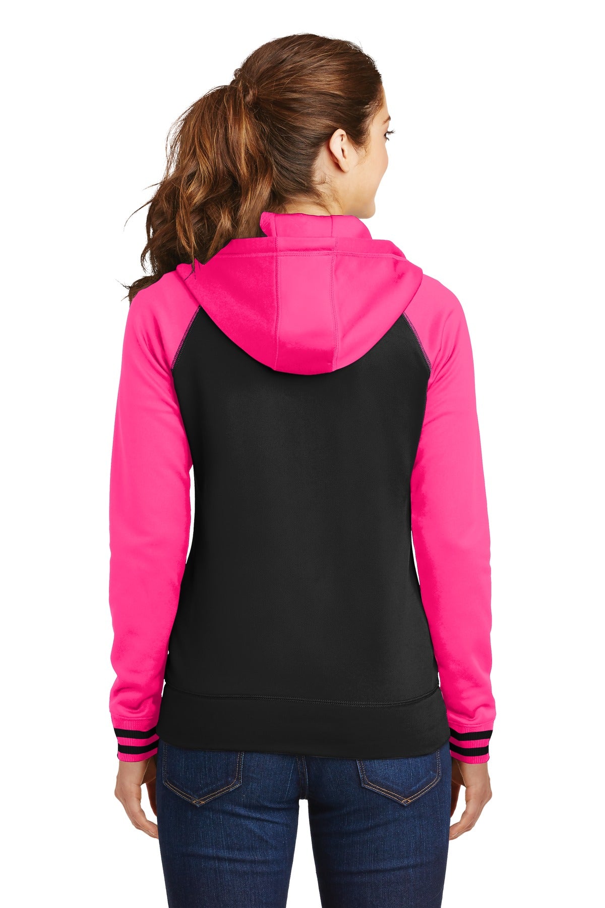 Sport-Tek Women's Sport-Wick Varsity Fleece Full-Zip Hooded Jacket LST236