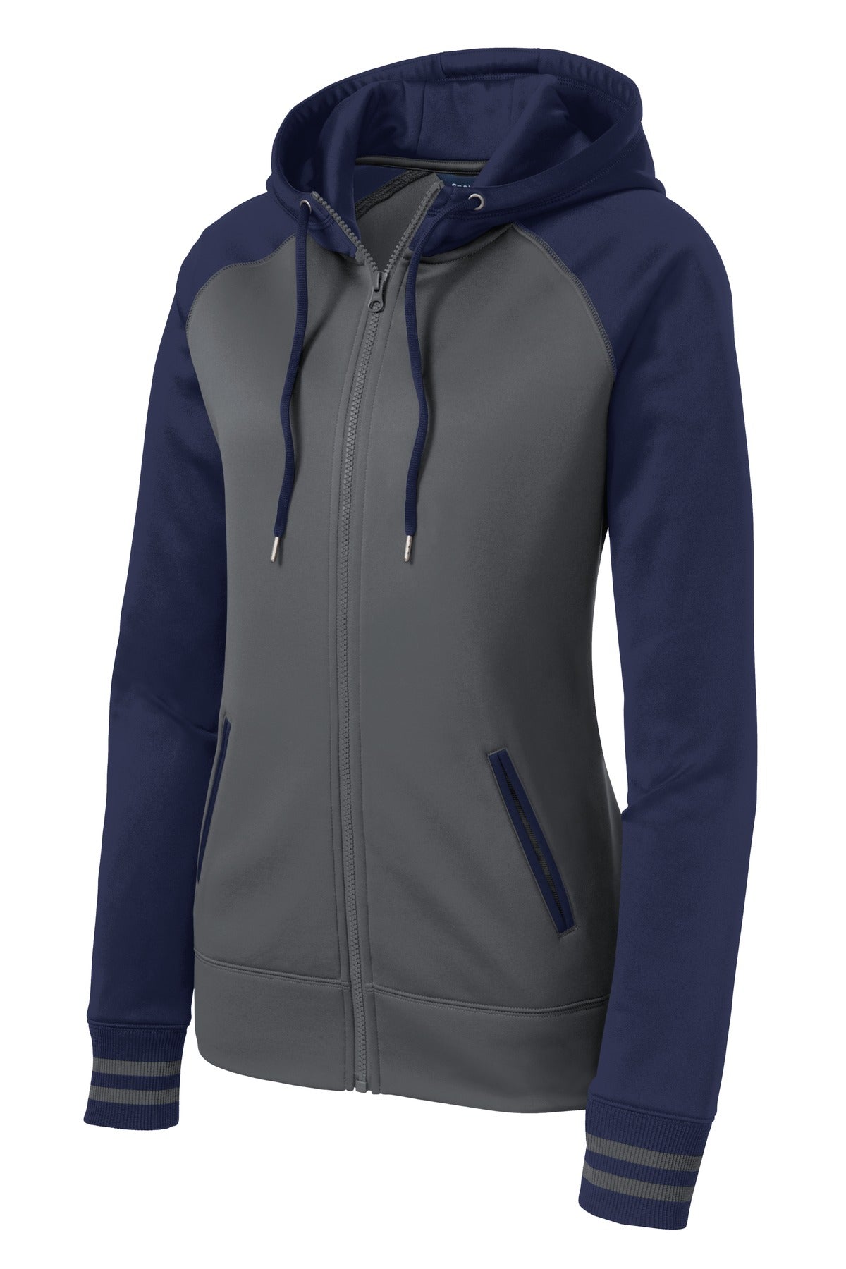 Sport-Tek Women's Sport-Wick Varsity Fleece Full-Zip Hooded Jacket LST236