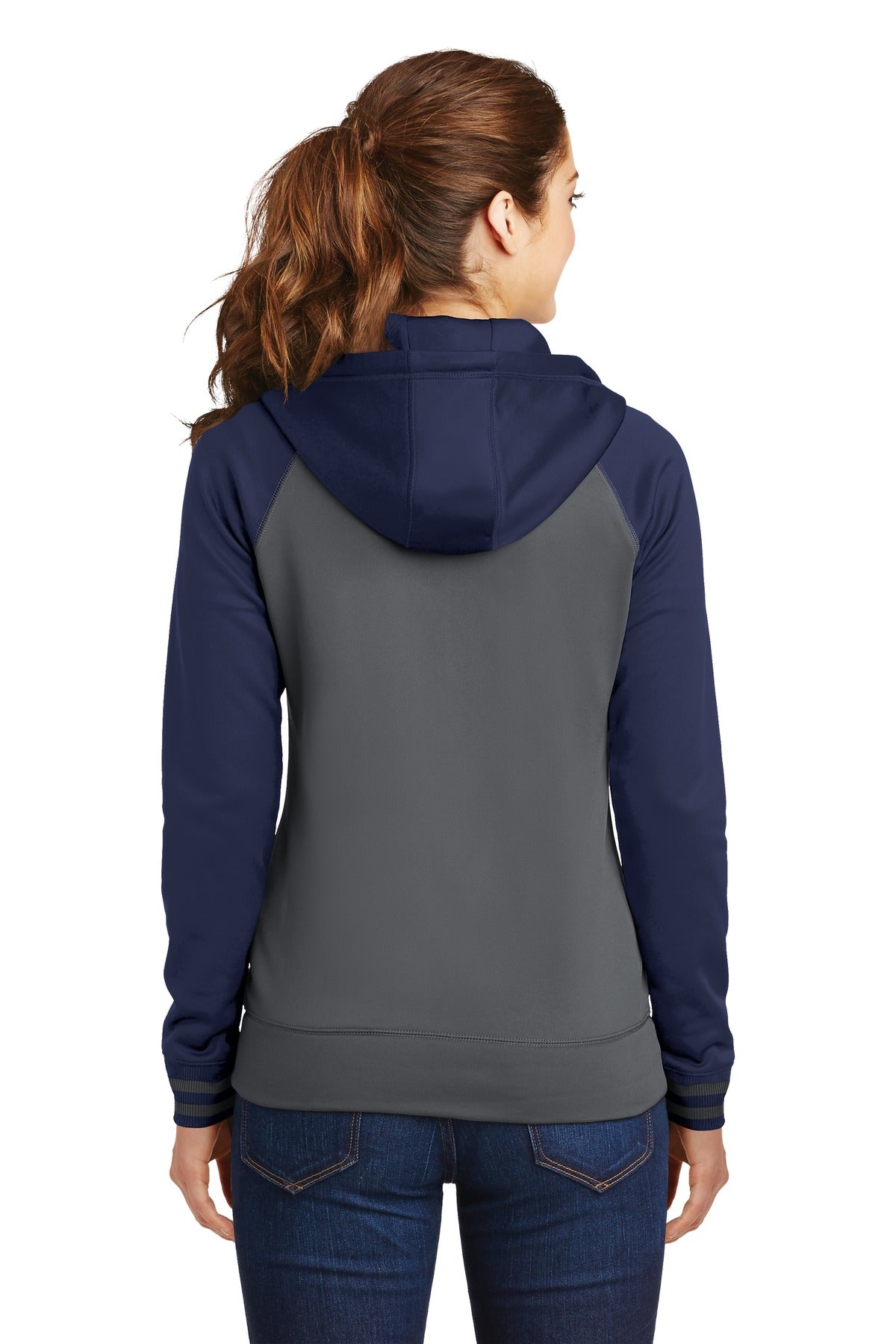 Sport-Tek Women's Sport-Wick Varsity Fleece Full-Zip Hooded Jacket LST236