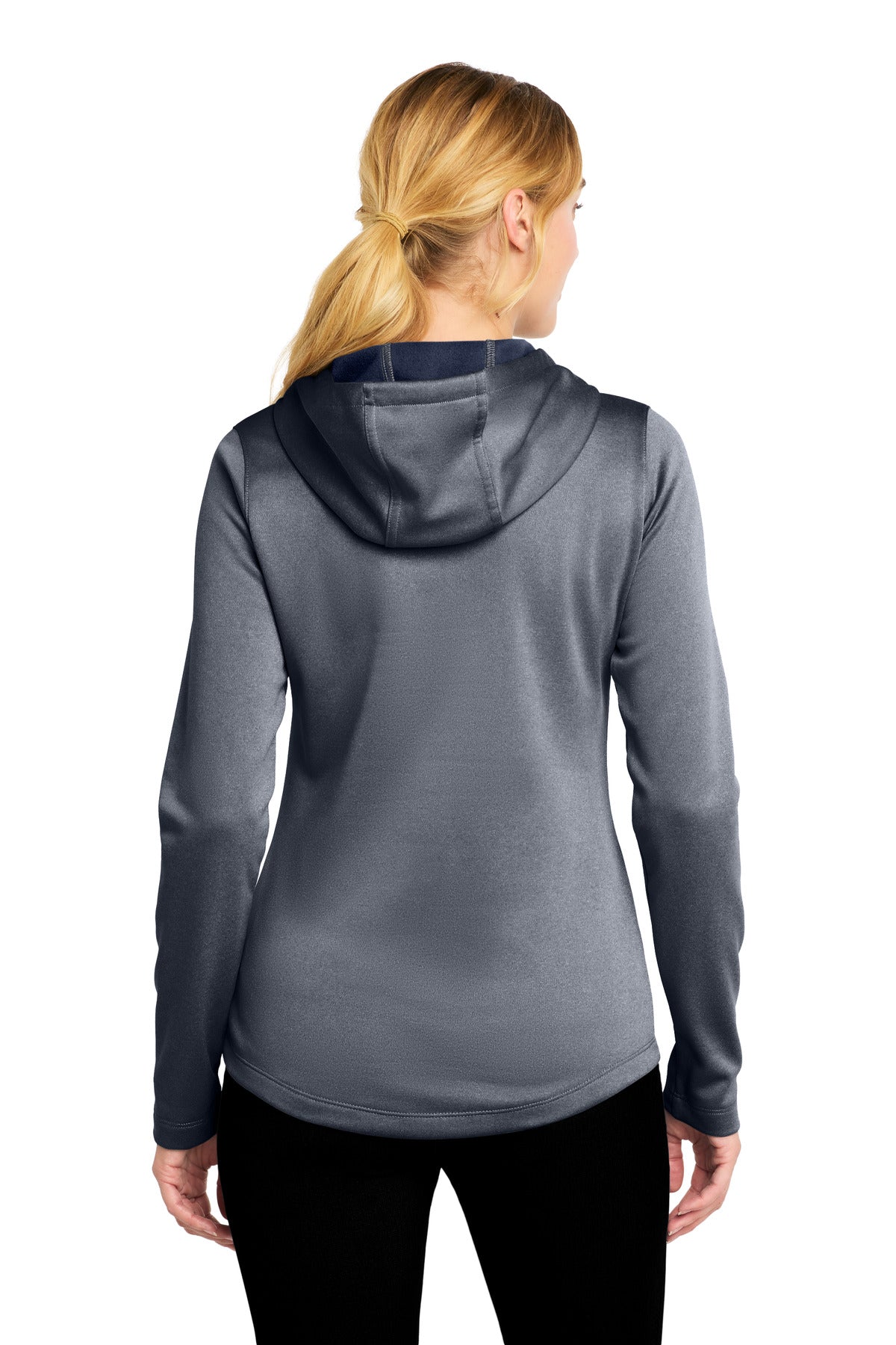 Sport-Tek Women's PosiCharge Sport-Wick Heather Fleece Hooded Pullover LST264