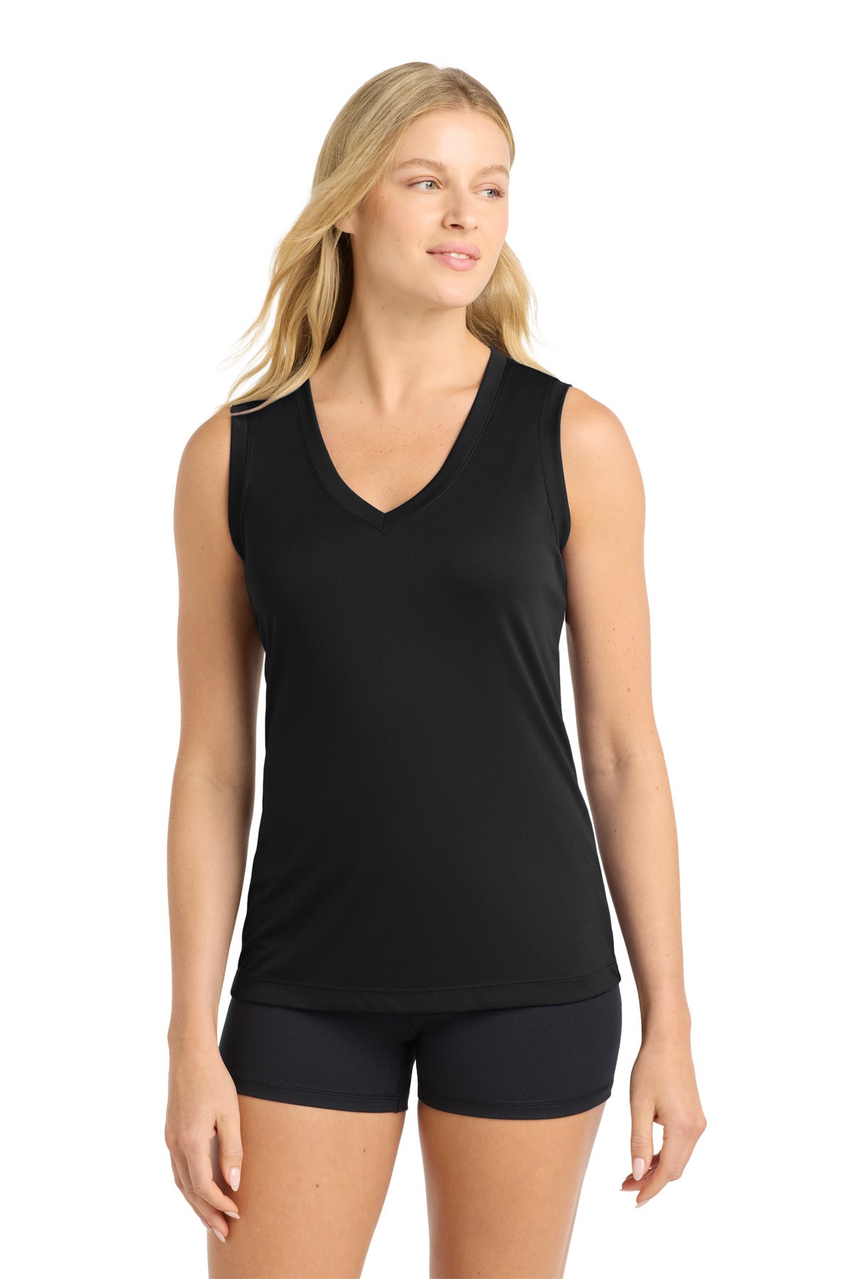 Sport-Tek Women's Sleeveless PosiCharge Competitor V-Neck Tee LST352