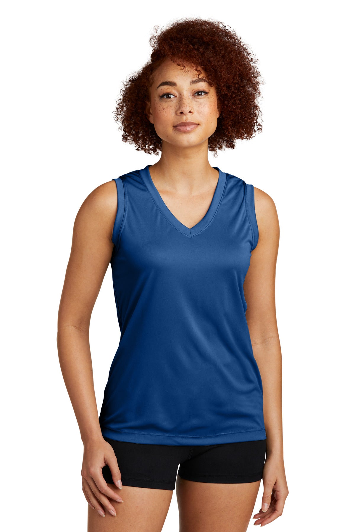 Sport-Tek Women's Sleeveless PosiCharge Competitor V-Neck Tee LST352