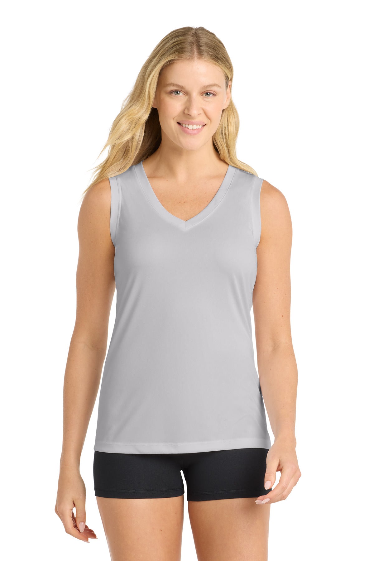 Sport-Tek Women's Sleeveless PosiCharge Competitor V-Neck Tee LST352