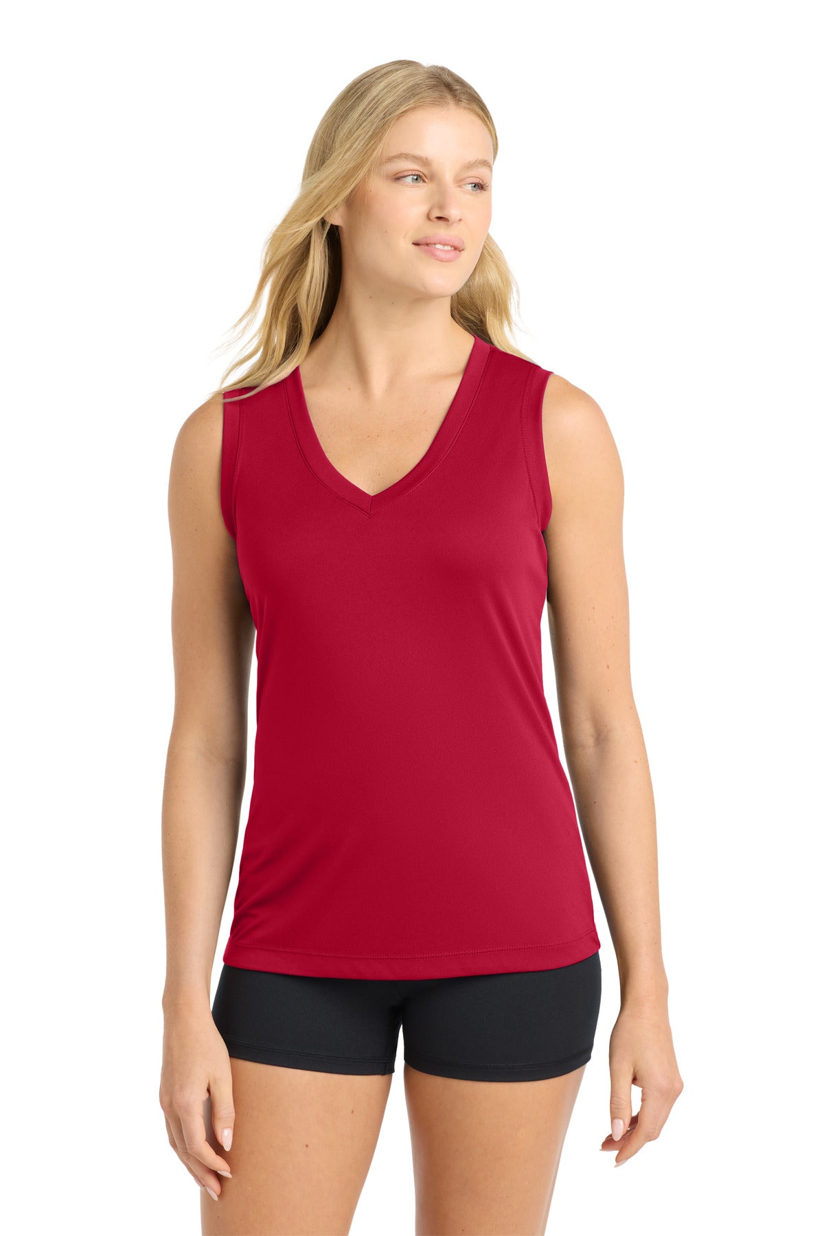 Sport-Tek Women's Sleeveless PosiCharge Competitor V-Neck Tee LST352