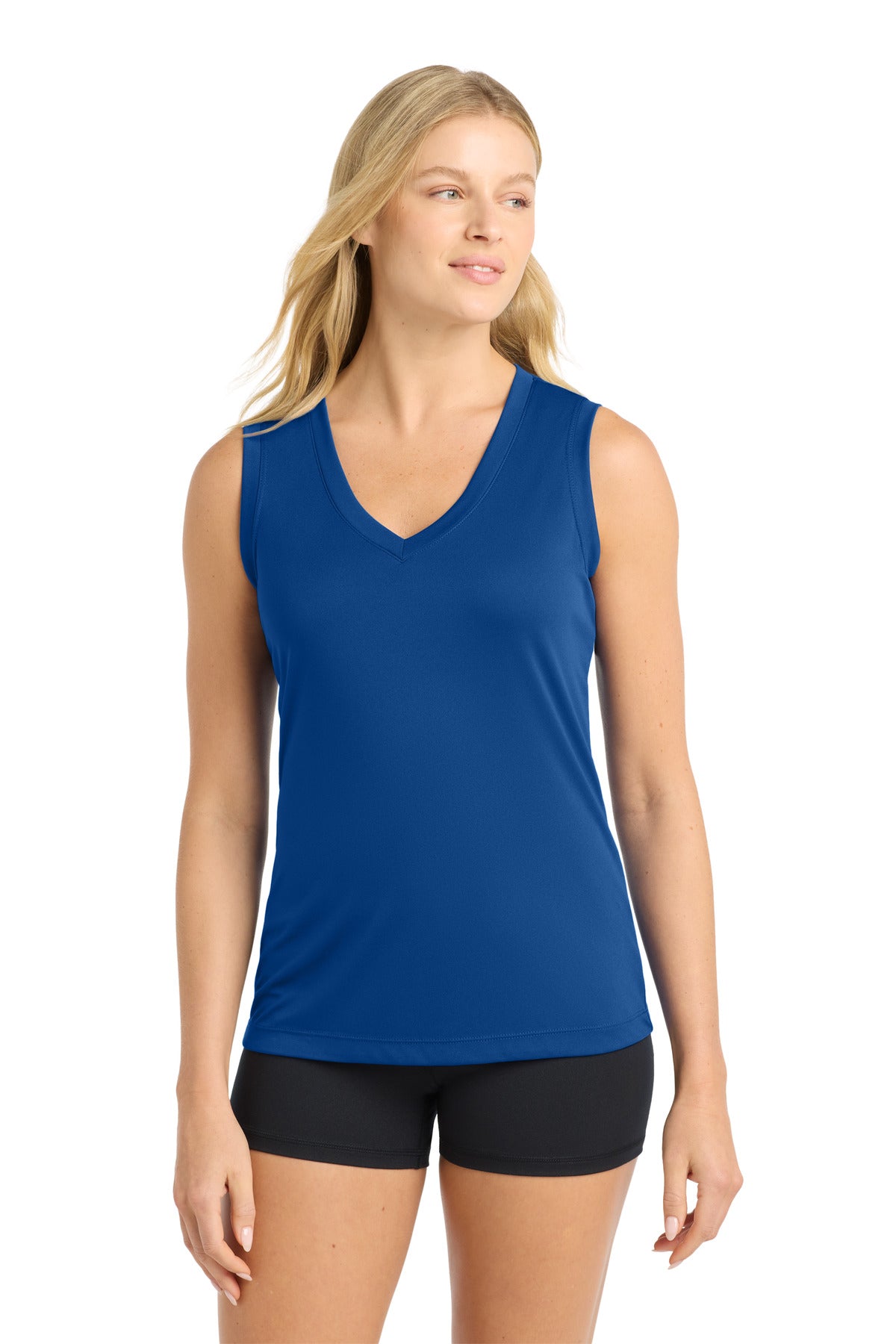 Sport-Tek Women's Sleeveless PosiCharge Competitor V-Neck Tee LST352