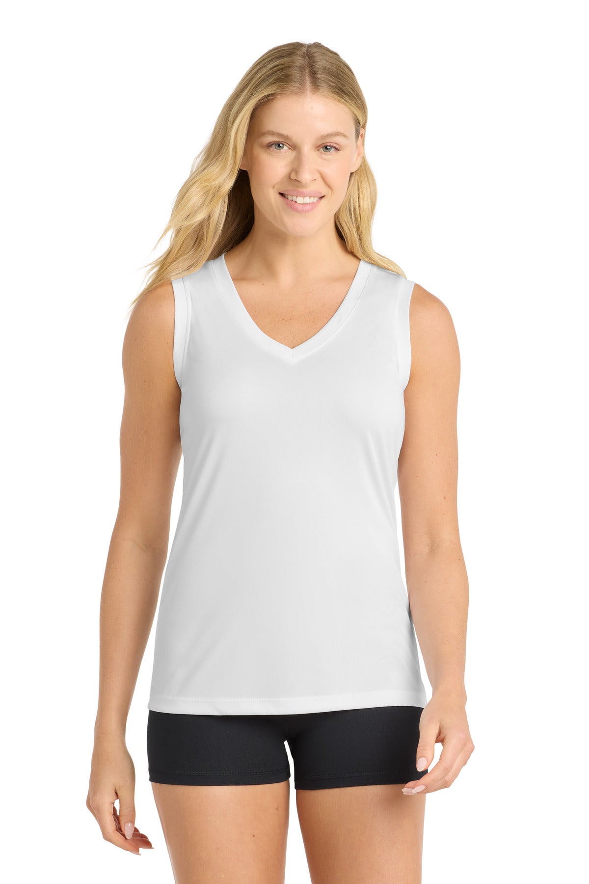 Sport-Tek Women's Sleeveless PosiCharge Competitor V-Neck Tee LST352