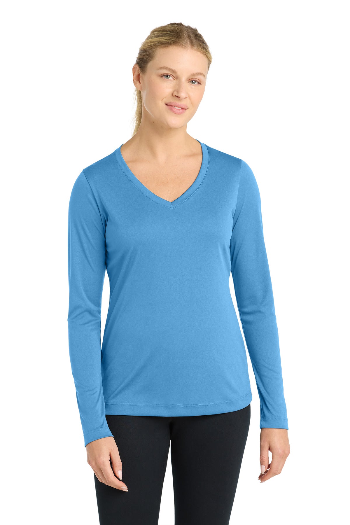 Sport-Tek Women's Long Sleeve PosiCharge Competitor V-Neck Tee LST353LS
