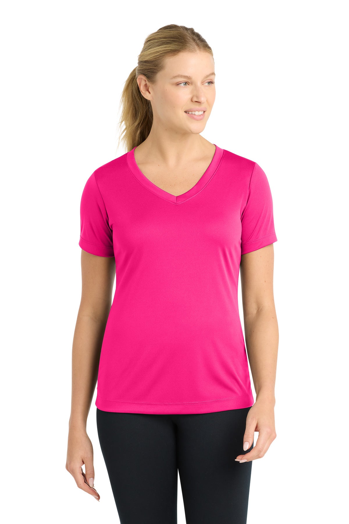 Sport-Tek Women's PosiCharge Competitor V-Neck Tee LST353