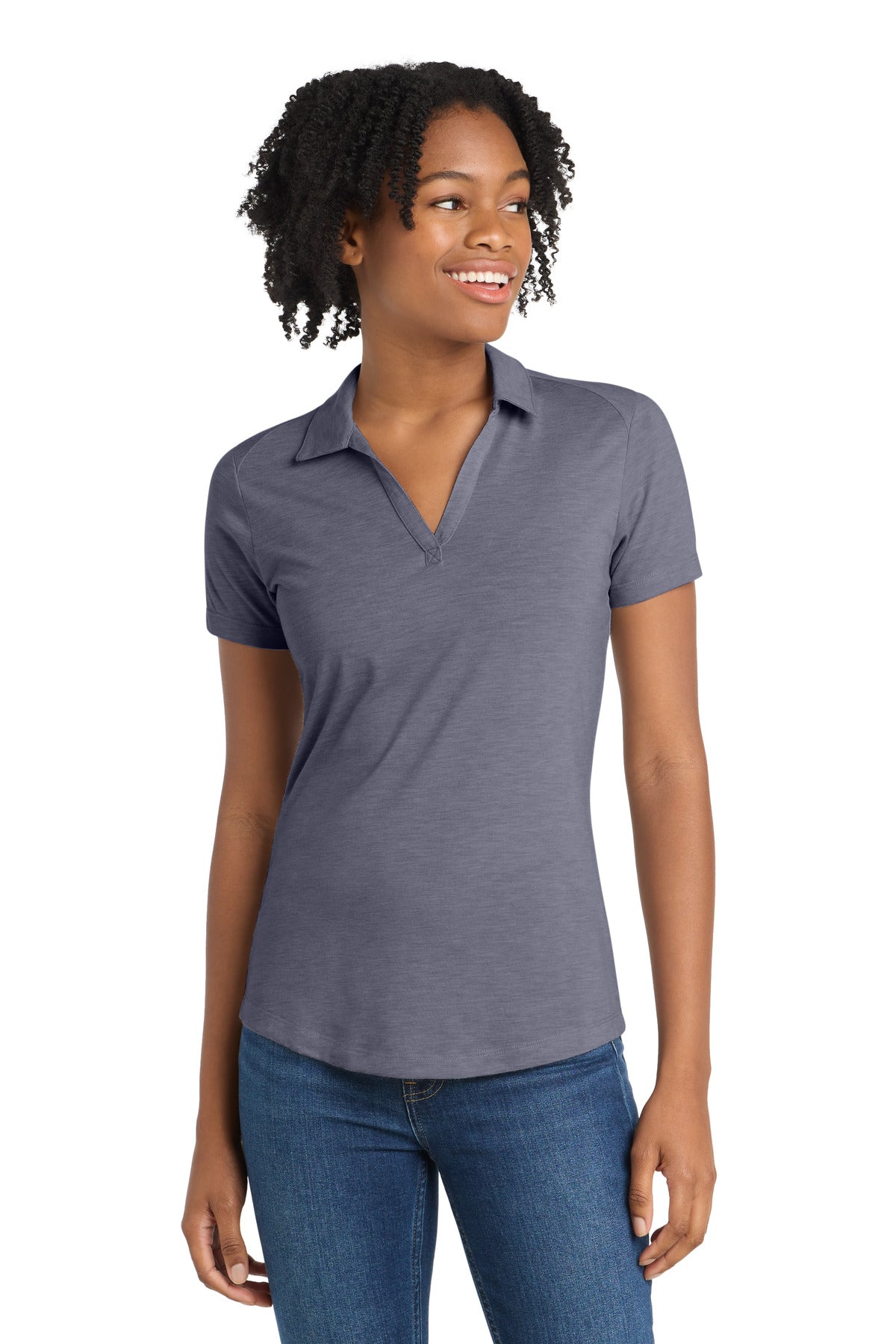 Sport-Tek Women's PosiCharge Tri-Blend Wicking Polo LST405