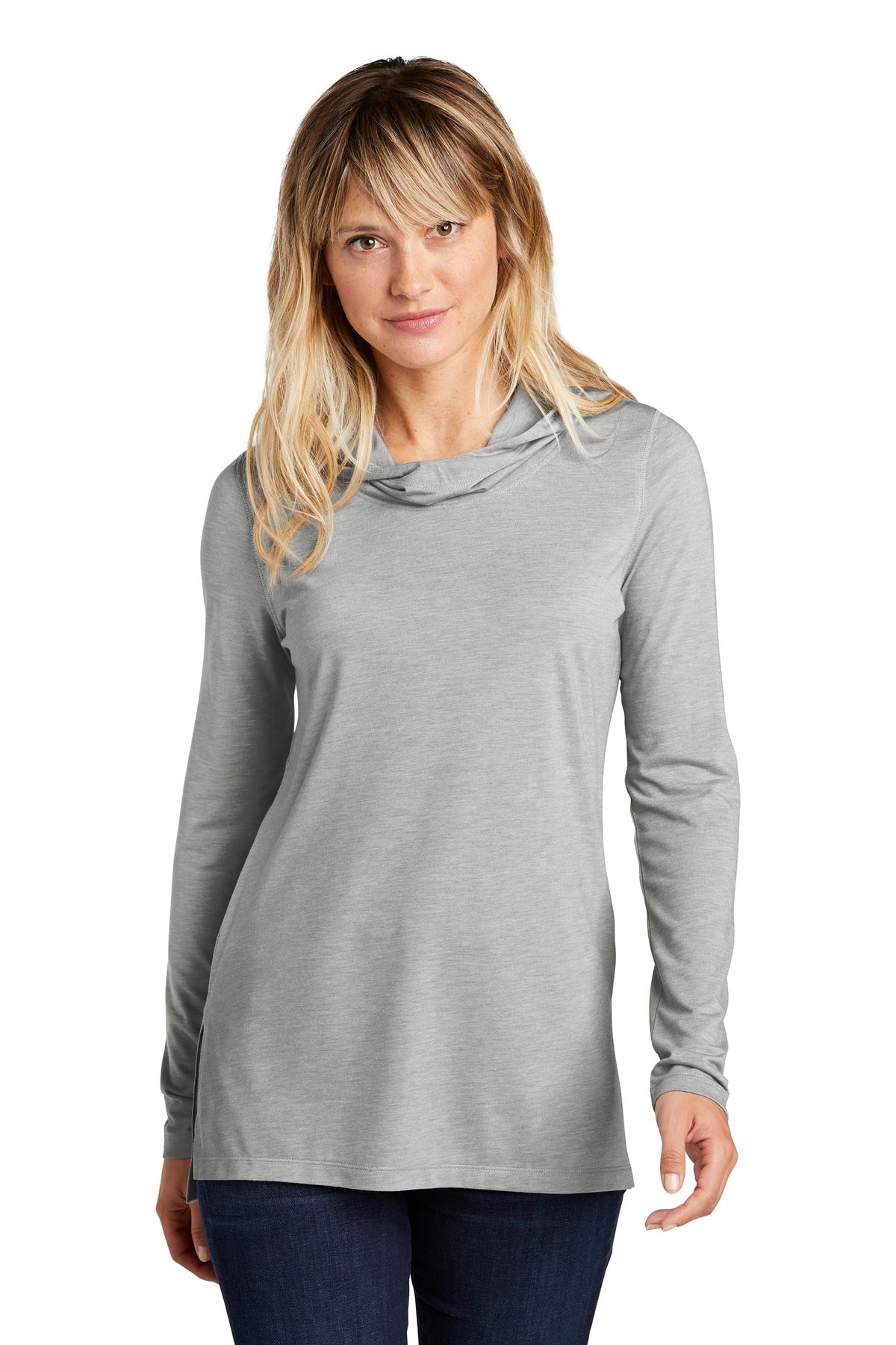 Sport-Tek Women's PosiCharge Tri-Blend Wicking Long Sleeve Hoodie LST406