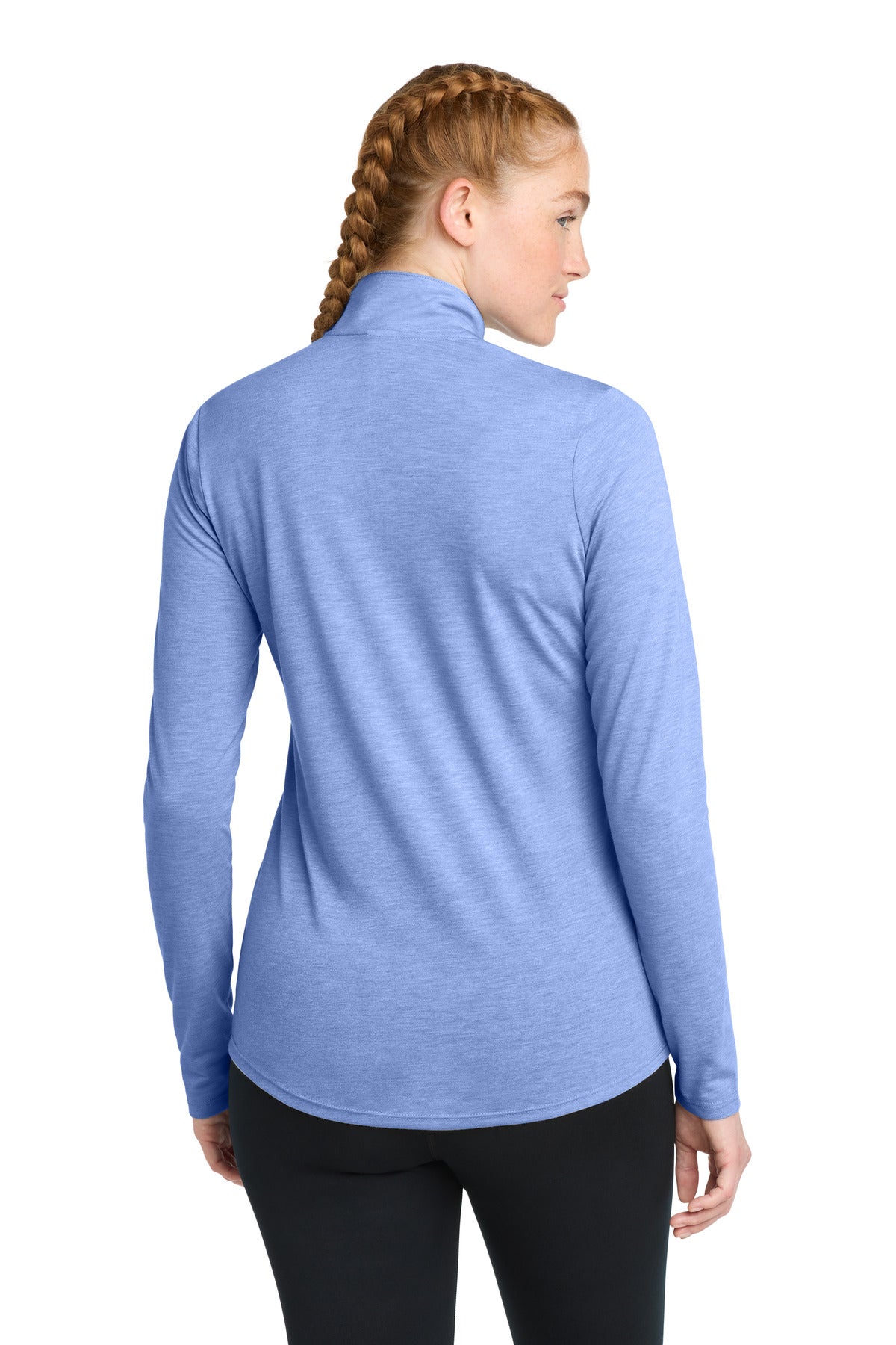 Sport-Tek Women's PosiCharge Tri-Blend Wicking 1/4-Zip Pullover LST407