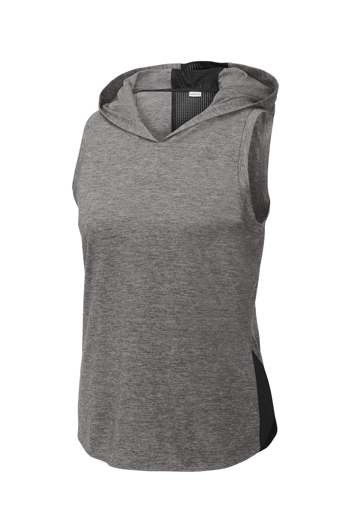 Sport-Tek Women's PosiCharge Tri-Blend Wicking Draft Hoodie Tank LST410