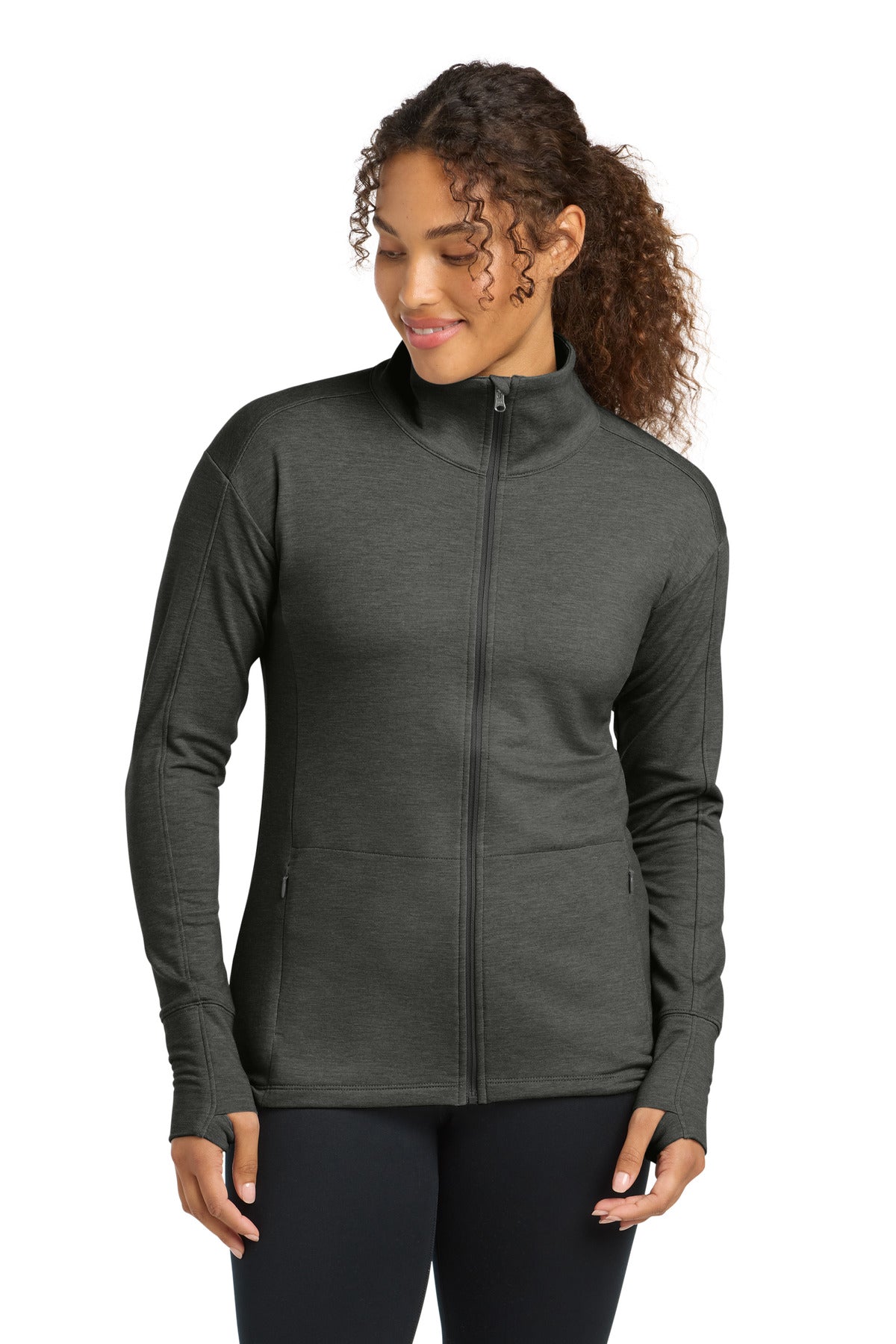 Sport-Tek Women's Sport-Wick Flex Fleece Full-Zip LST560