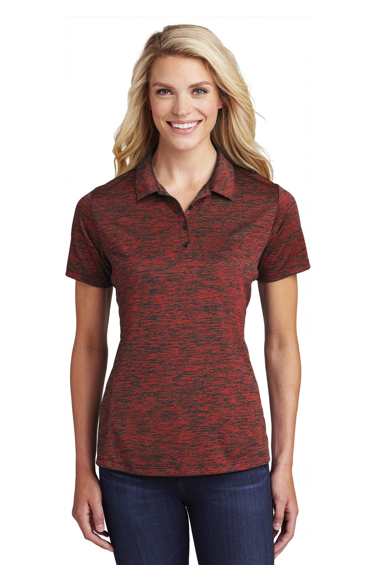 Sport-Tek Women's PosiCharge Electric Heather Polo LST590