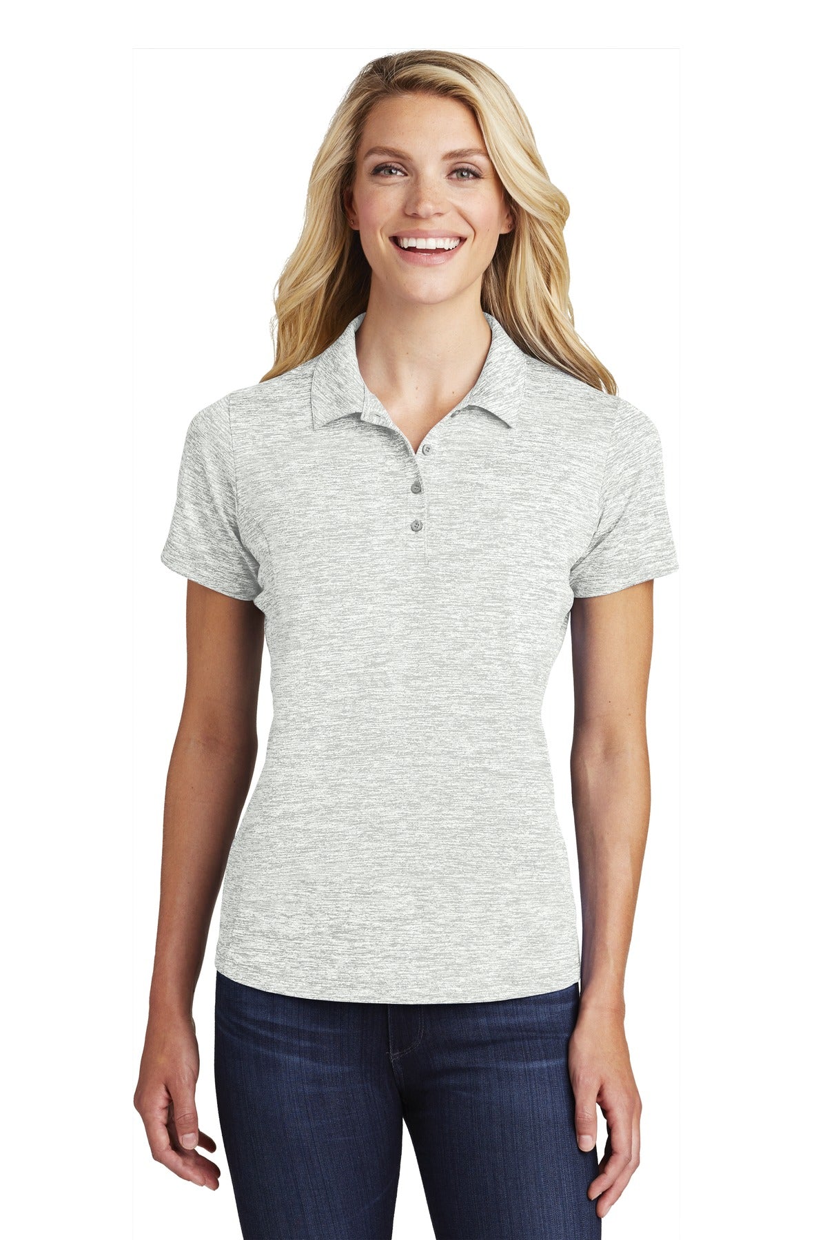 Sport-Tek Women's PosiCharge Electric Heather Polo LST590