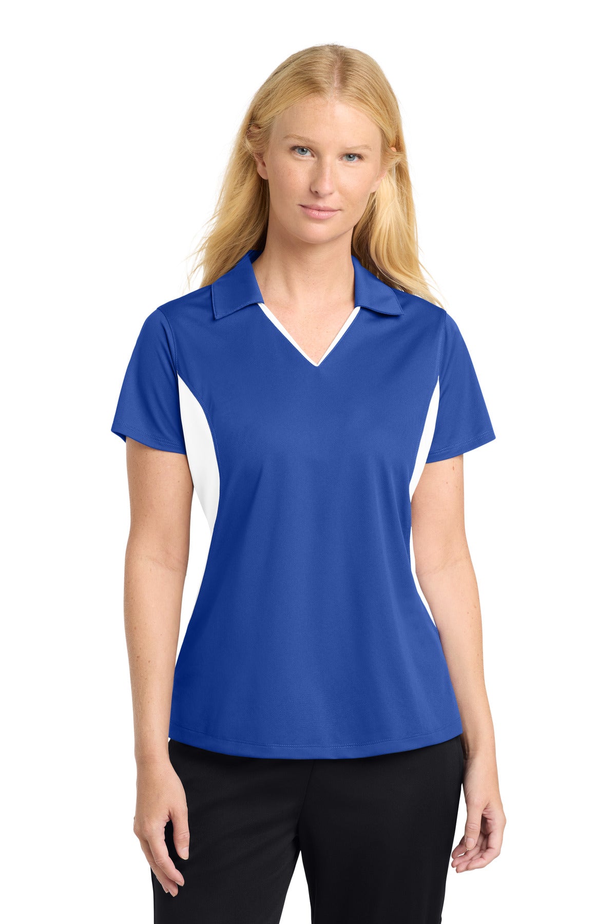 Sport-Tek Women's Side Blocked Micropique Sport-Wick Polo LST655