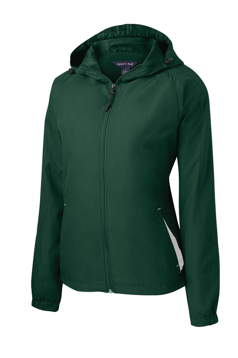 Sport-Tek Women's Colorblock Hooded Raglan Jacket LST76