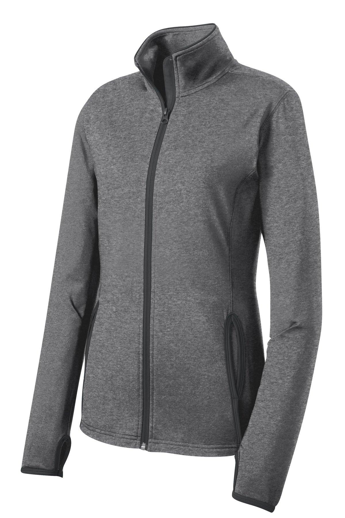 Sport-Tek Women's Sport-Wick Stretch Contrast Full-Zip Jacket LST853