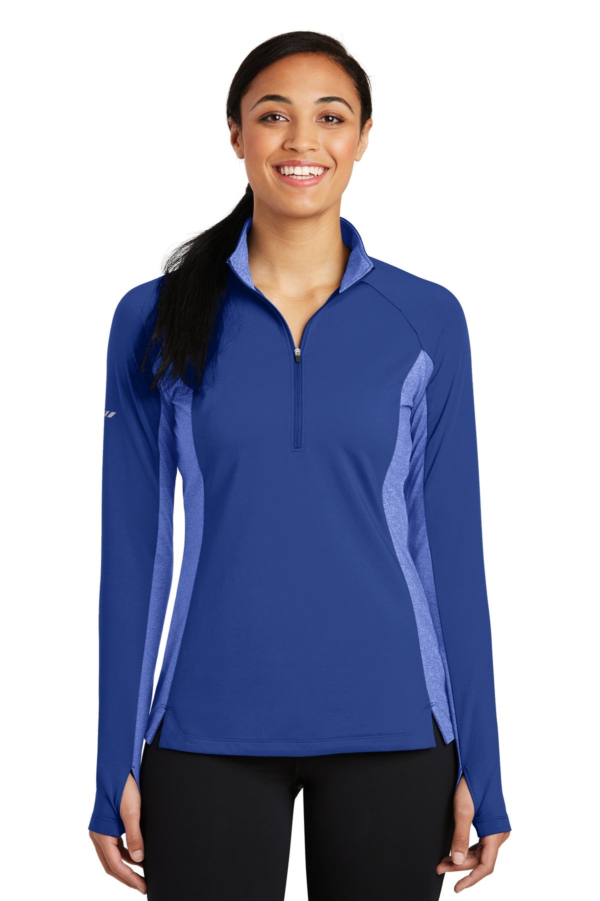 Sport-Tek Women's Sport-Wick Stretch Contrast 1/4-Zip Pullover LST854