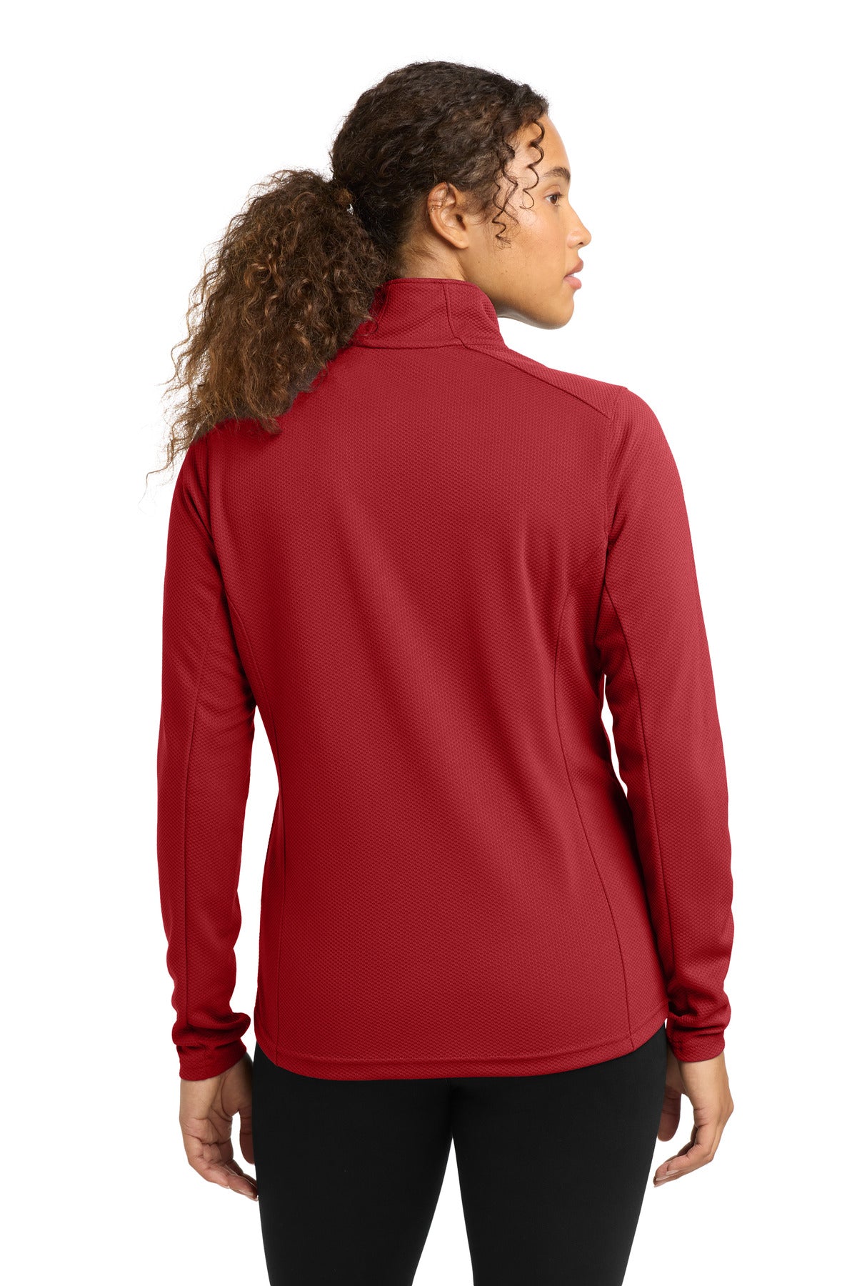 Sport-Tek Women's Sport-Wick Textured 1/4-Zip Pullover LST860