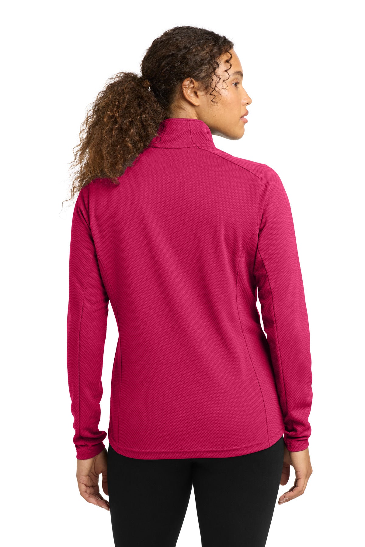 Sport-Tek Women's Sport-Wick Textured 1/4-Zip Pullover LST860