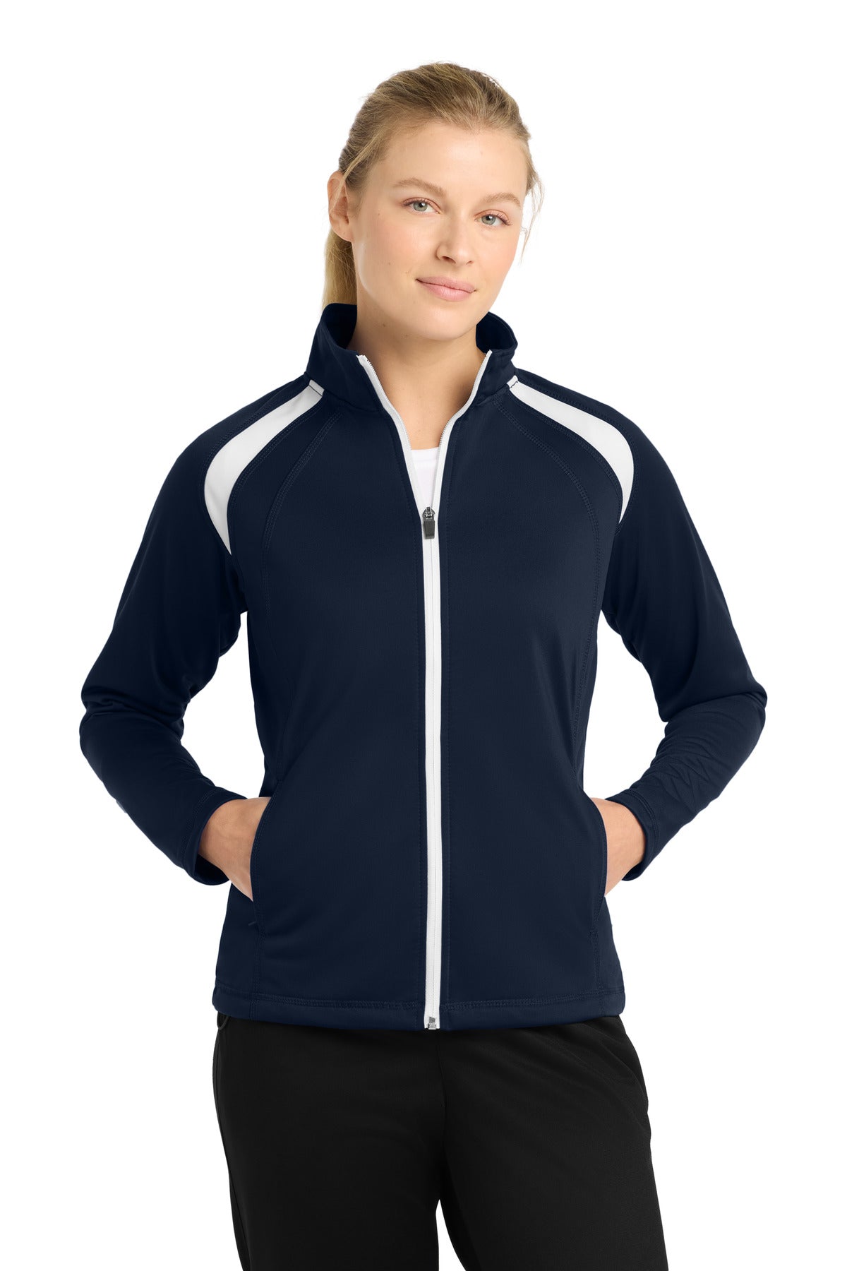 Sport-Tek Women's Tricot Track Jacket LST90