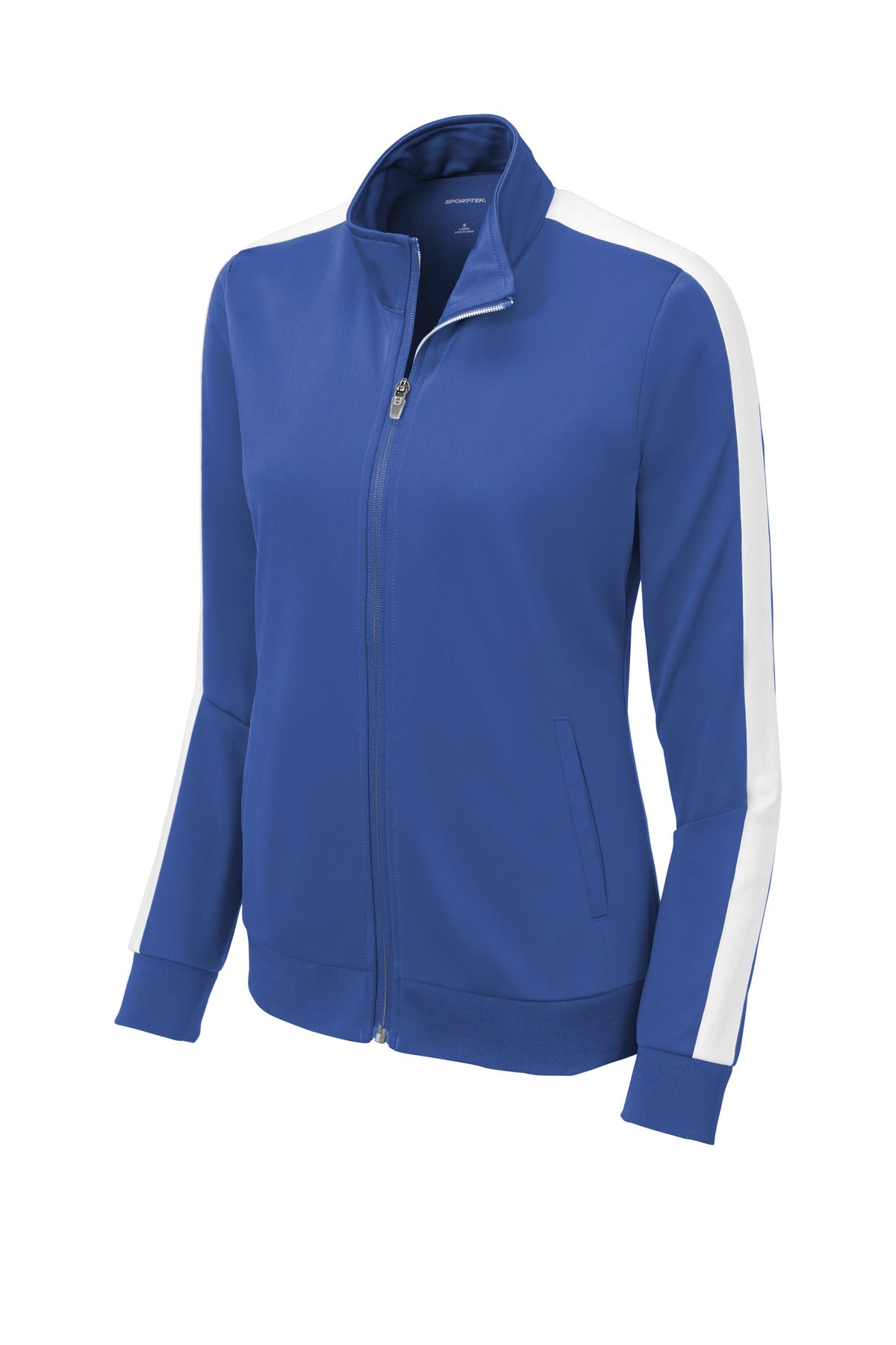 Sport-Tek Ladies Tricot Sleeve Stripe Track Jacket LST94