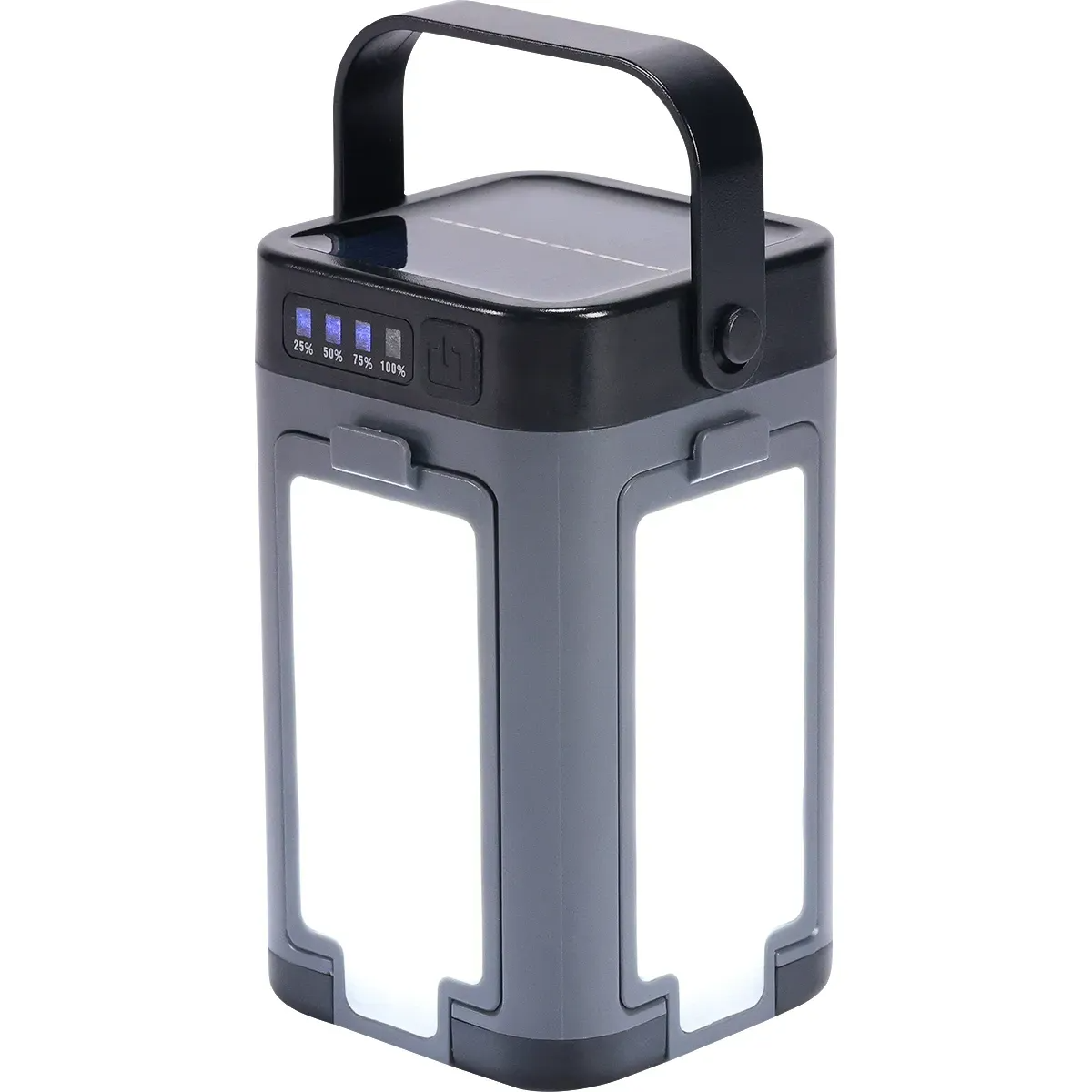 Rechargeable 4-Panel 3W LED/SMD Lantern - FL225