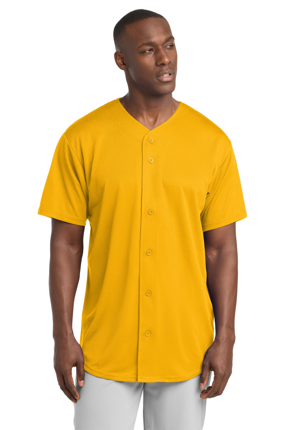Sport-Tek PosiCharge Tough Mesh Full-Button Jersey ST220