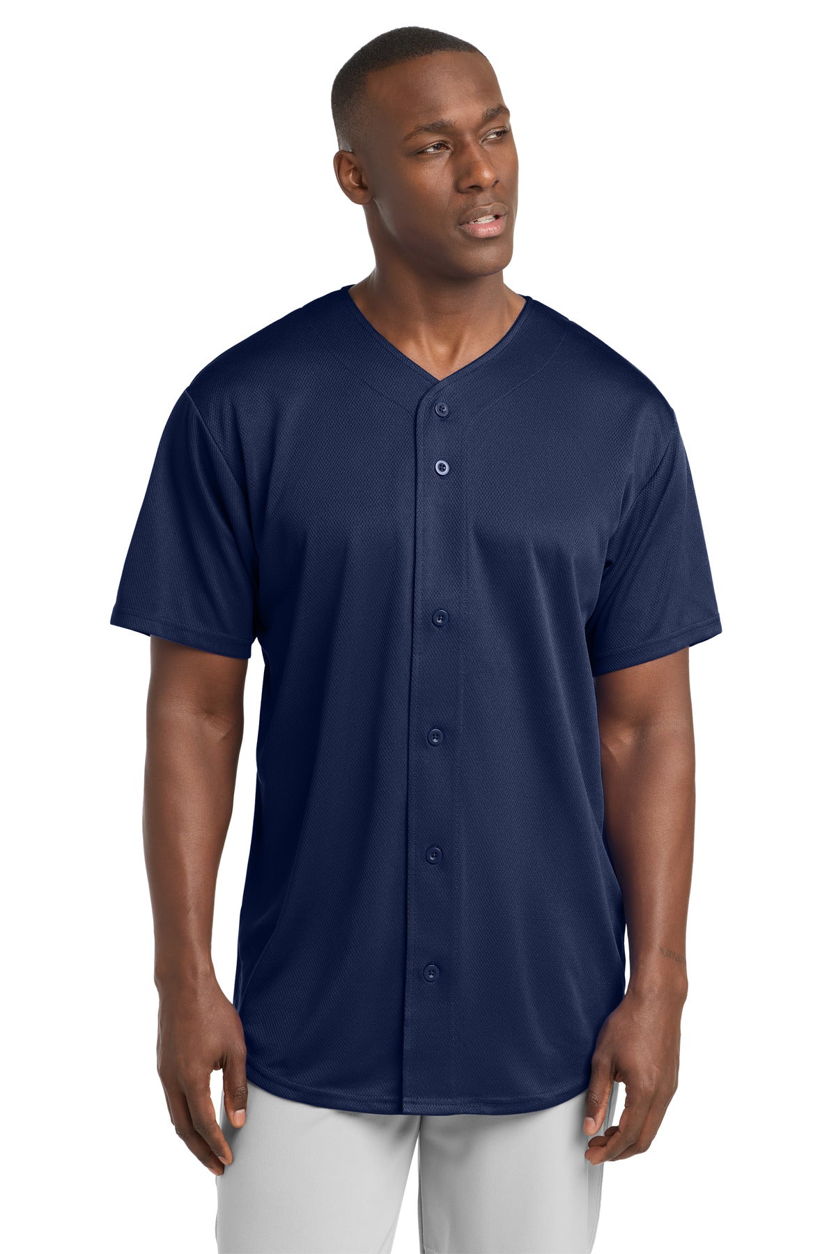 Sport-Tek PosiCharge Tough Mesh Full-Button Jersey ST220