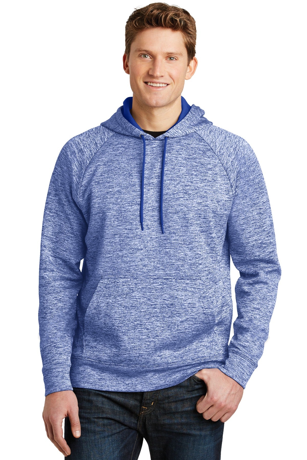 Sport-Tek PosiCharge Electric Heather Fleece Hooded Pullover ST225
