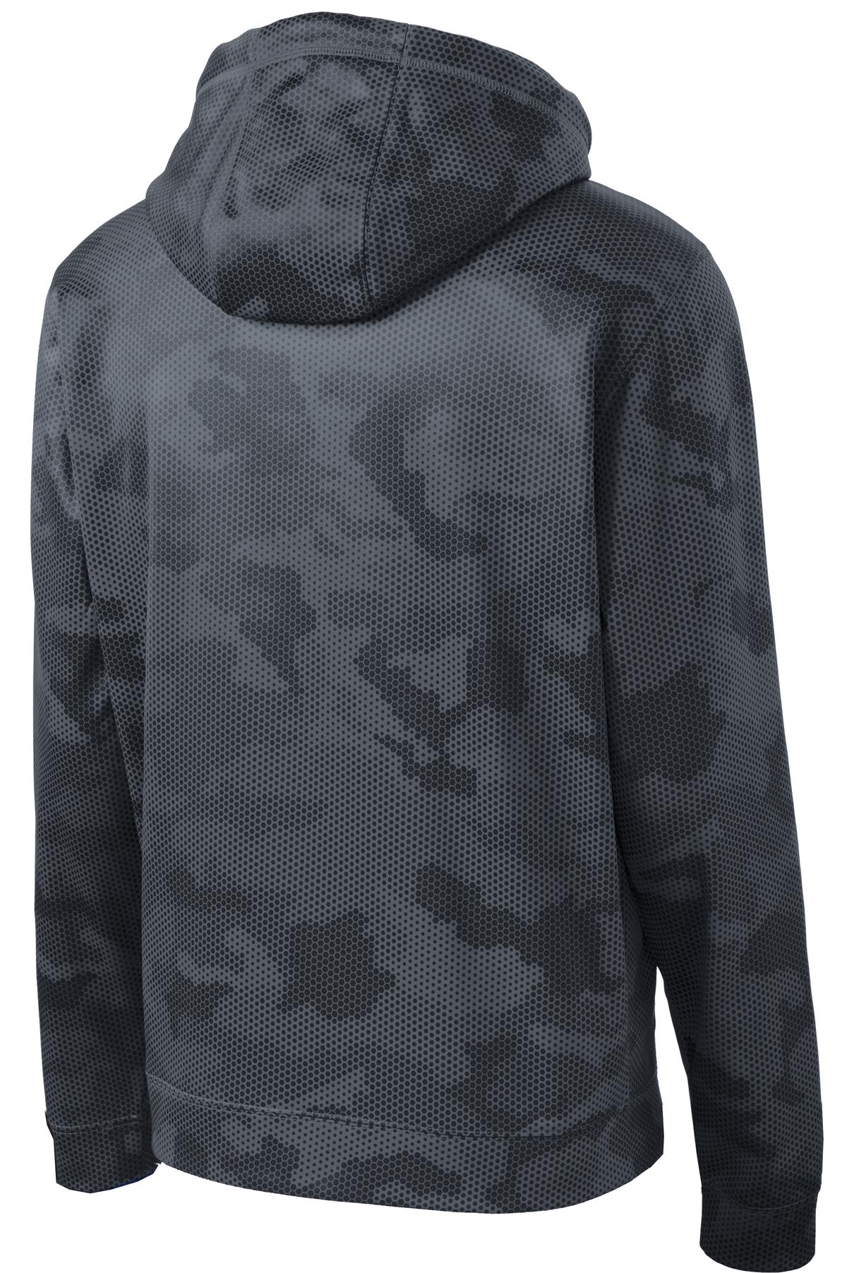Sport-Tek Sport-Wick CamoHex Fleece Hooded Pullover ST240