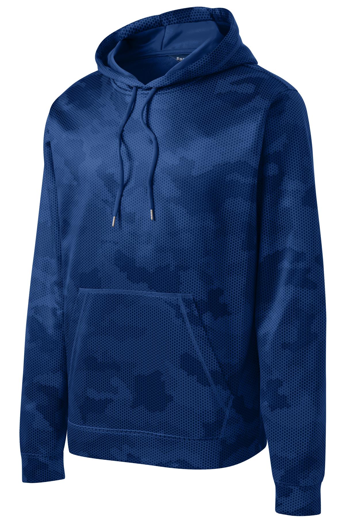 Sport-Tek Sport-Wick CamoHex Fleece Hooded Pullover ST240
