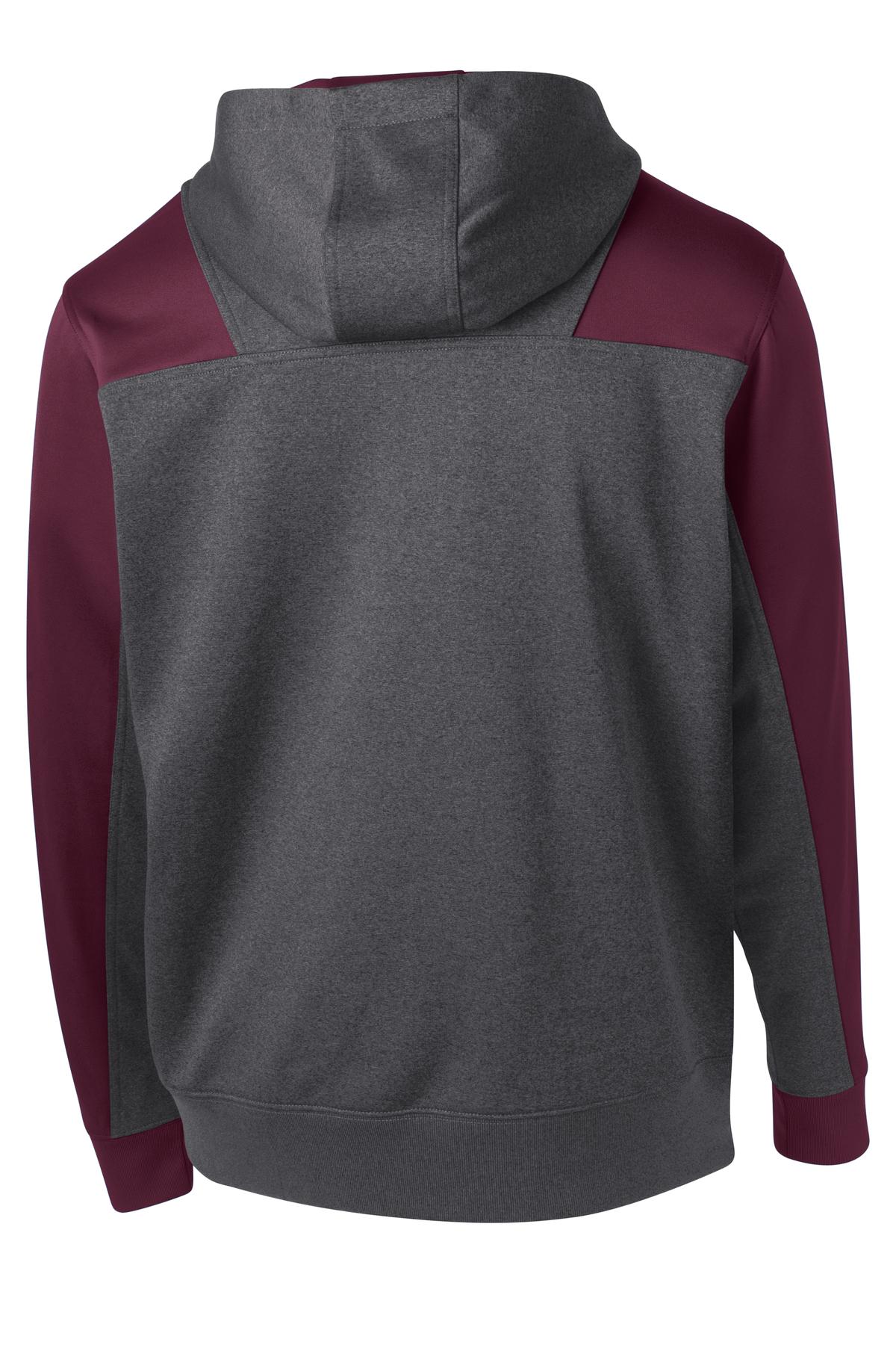 Sport-Tek Tech Fleece Colorblock 1/4-Zip Hooded Sweatshirt ST249