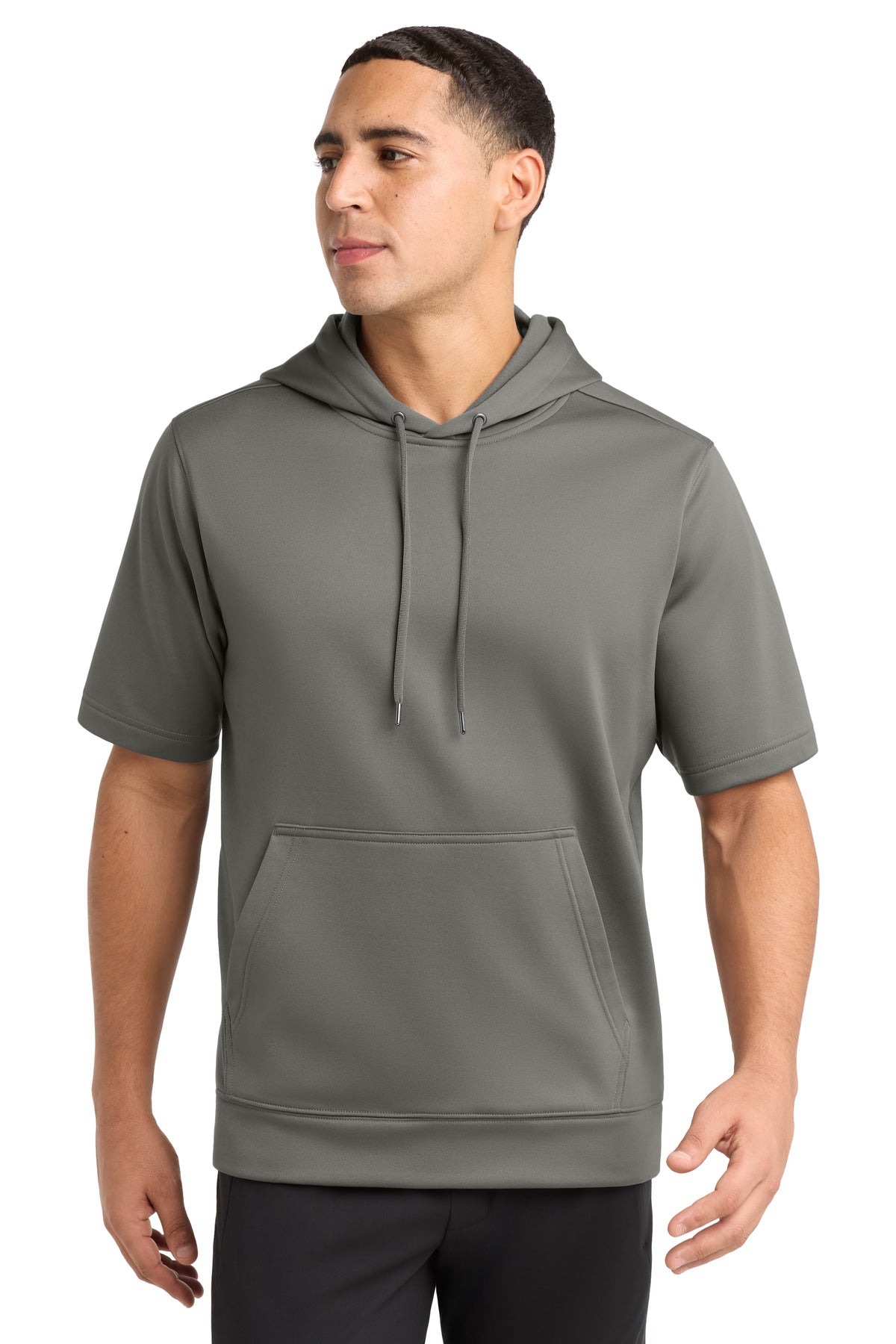 Sport-Tek Sport-Wick Fleece Short Sleeve Hooded Pullover ST251
