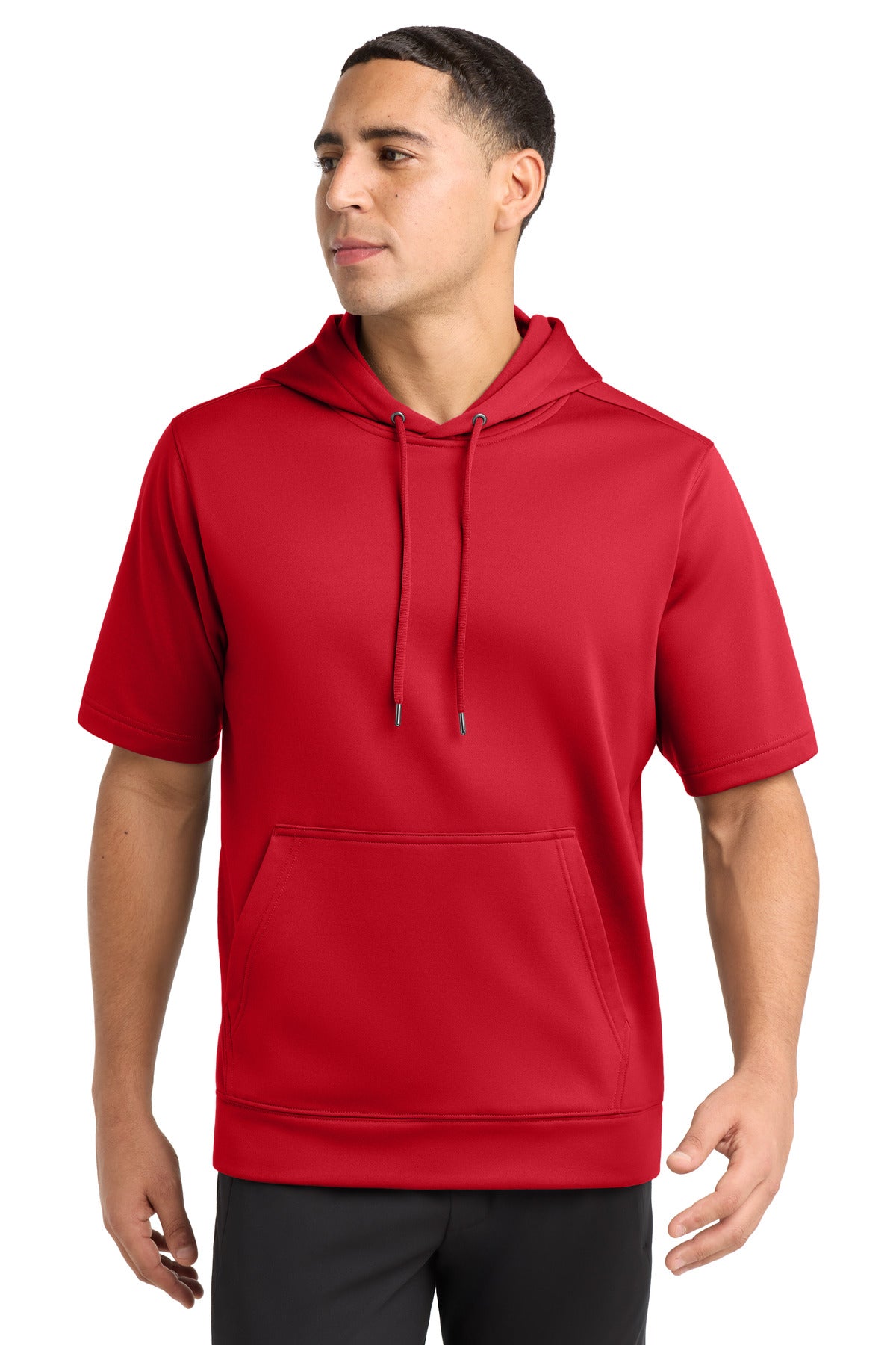 Sport-Tek Sport-Wick Fleece Short Sleeve Hooded Pullover ST251