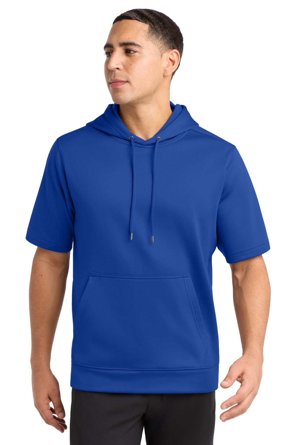 Sport-Tek Sport-Wick Fleece Short Sleeve Hooded Pullover ST251